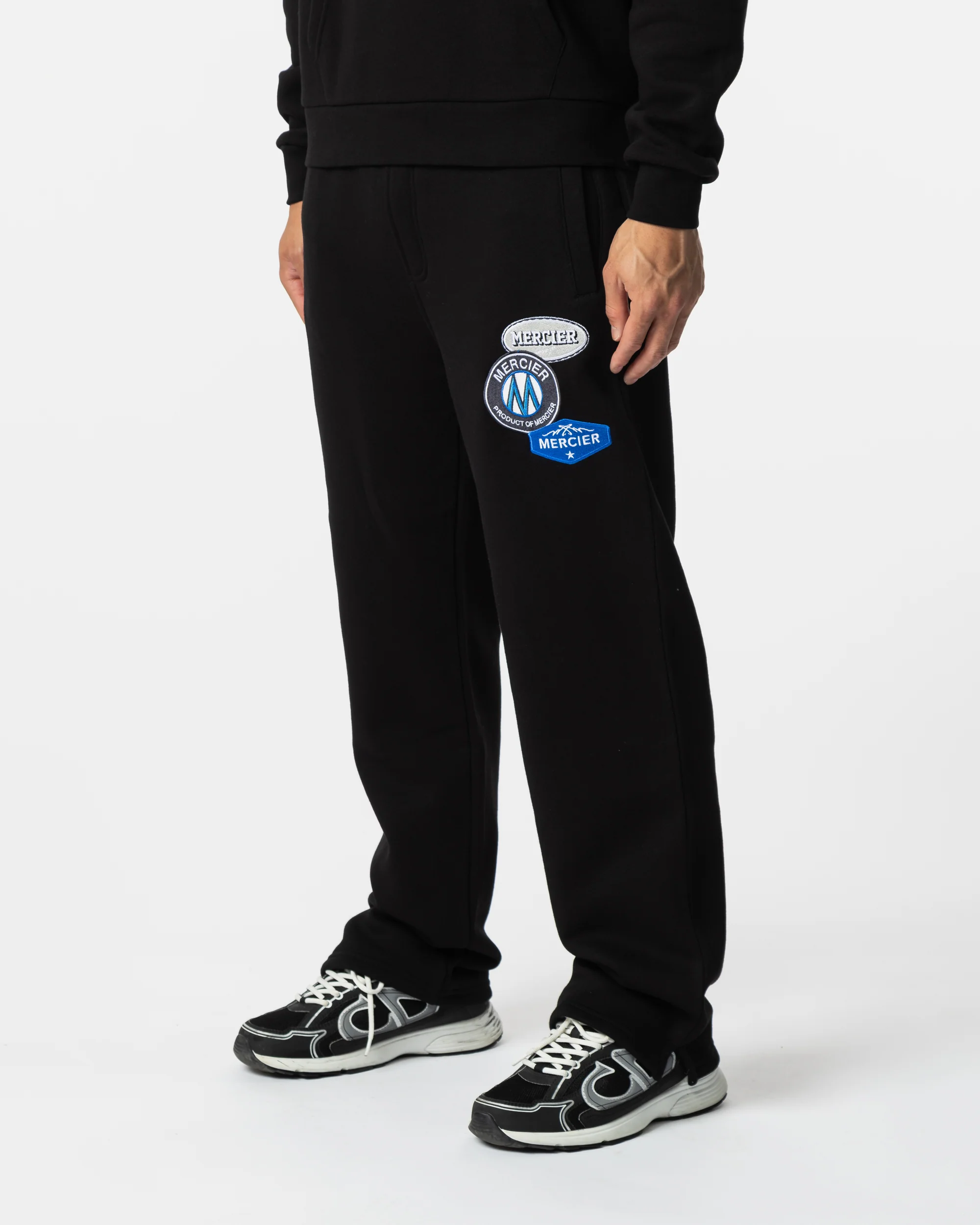 OG Badge Open Hem Joggers Black - Image 5