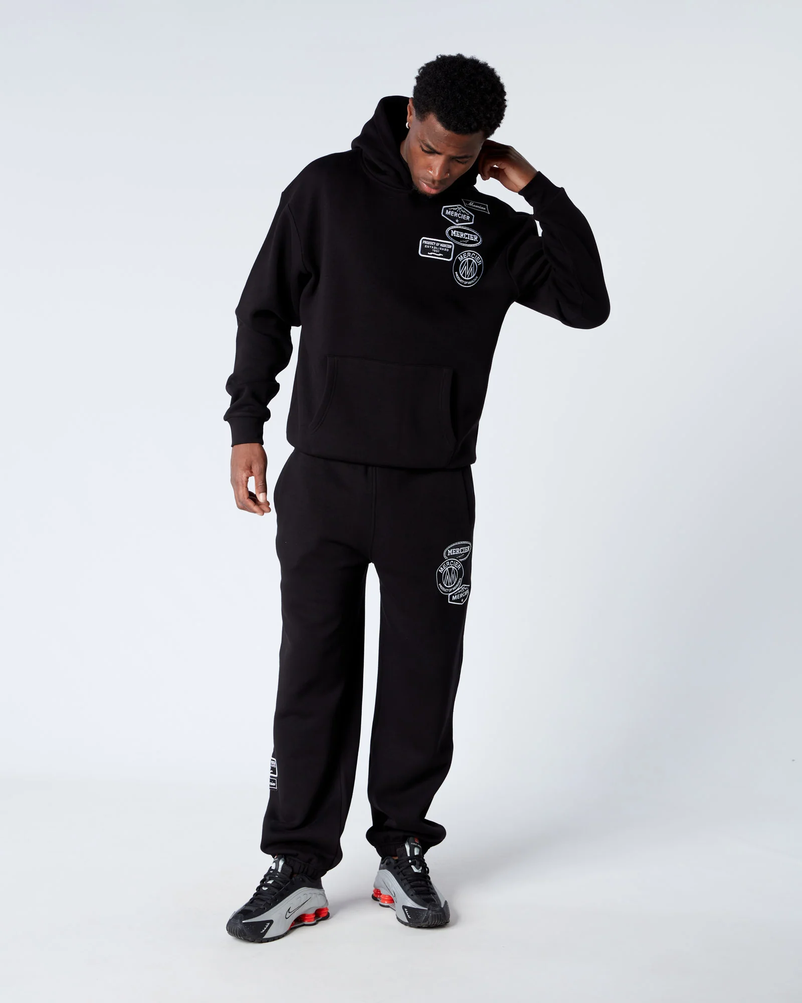 Relaxed OG Mono Hoodie Black - Image 5