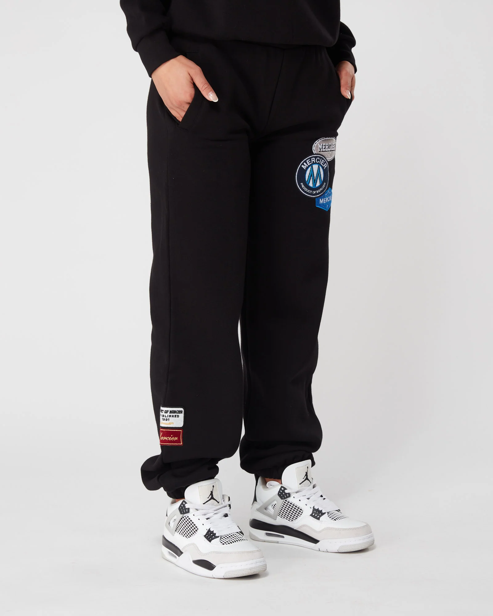 Womens OG Badge Bottoms Black - Image 3