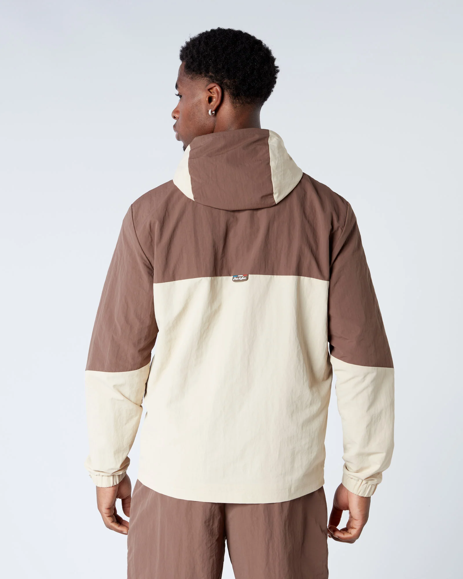 Angle Badge Windbreaker Brown - Image 3