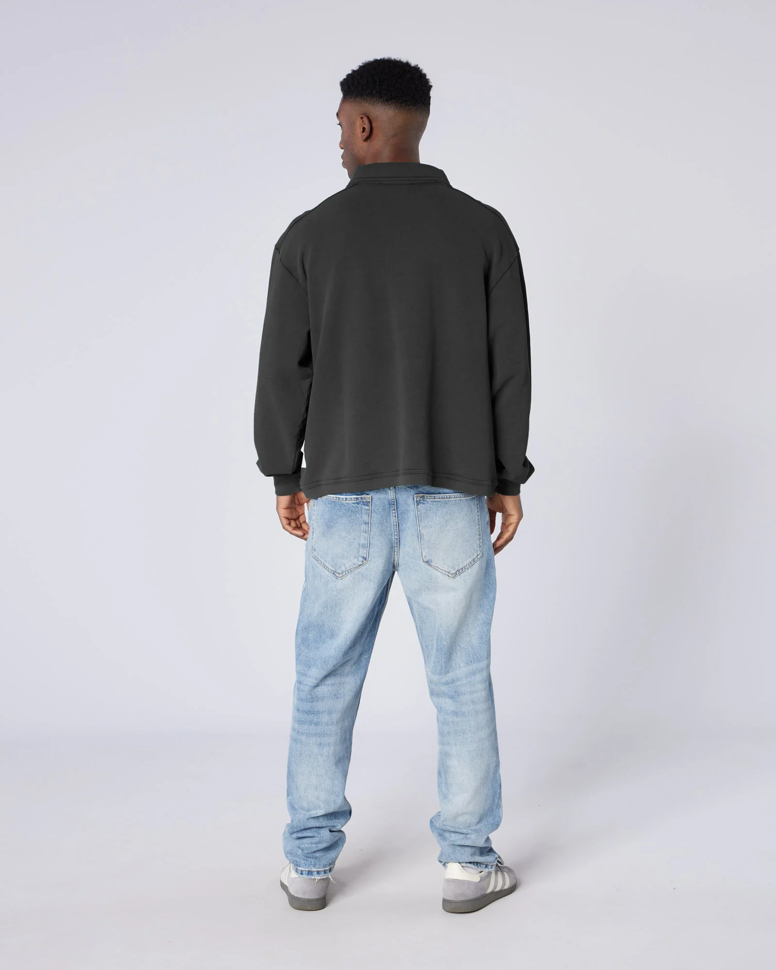 Homerun 1/4 Zip Washed Black - Image 4