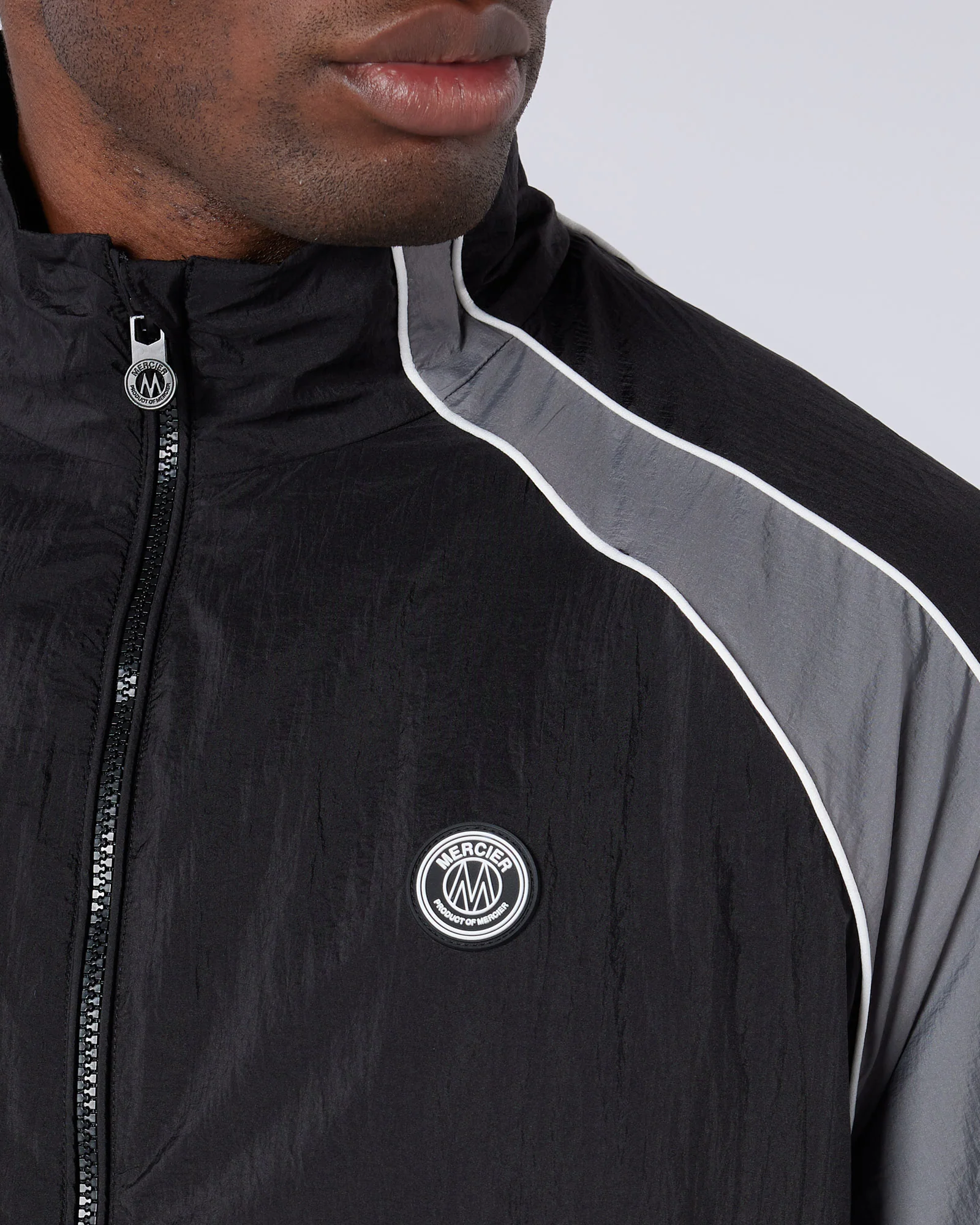 Homerun Track Top Black Grey - Image 3