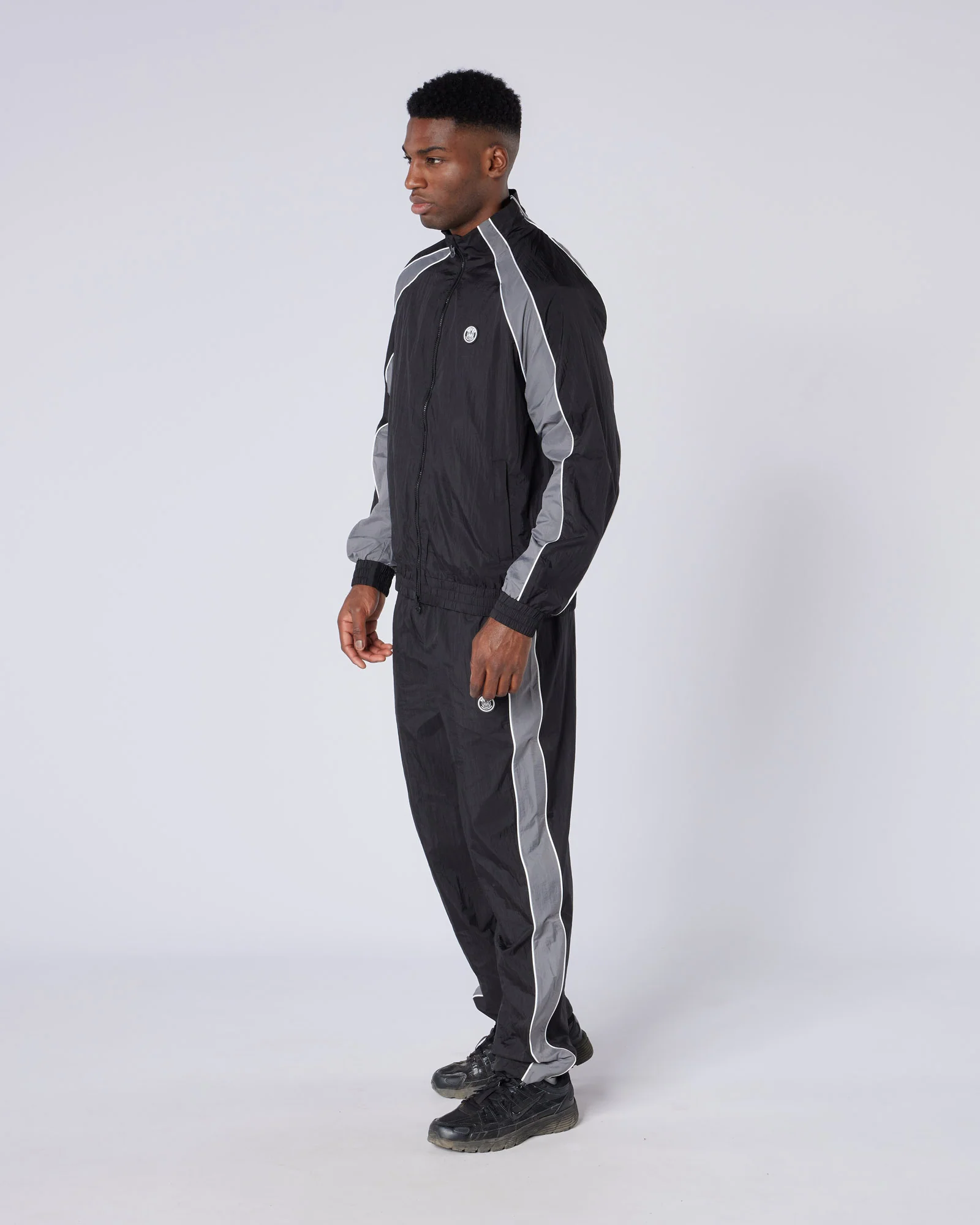 Homerun Track Top Black Grey - Image 5