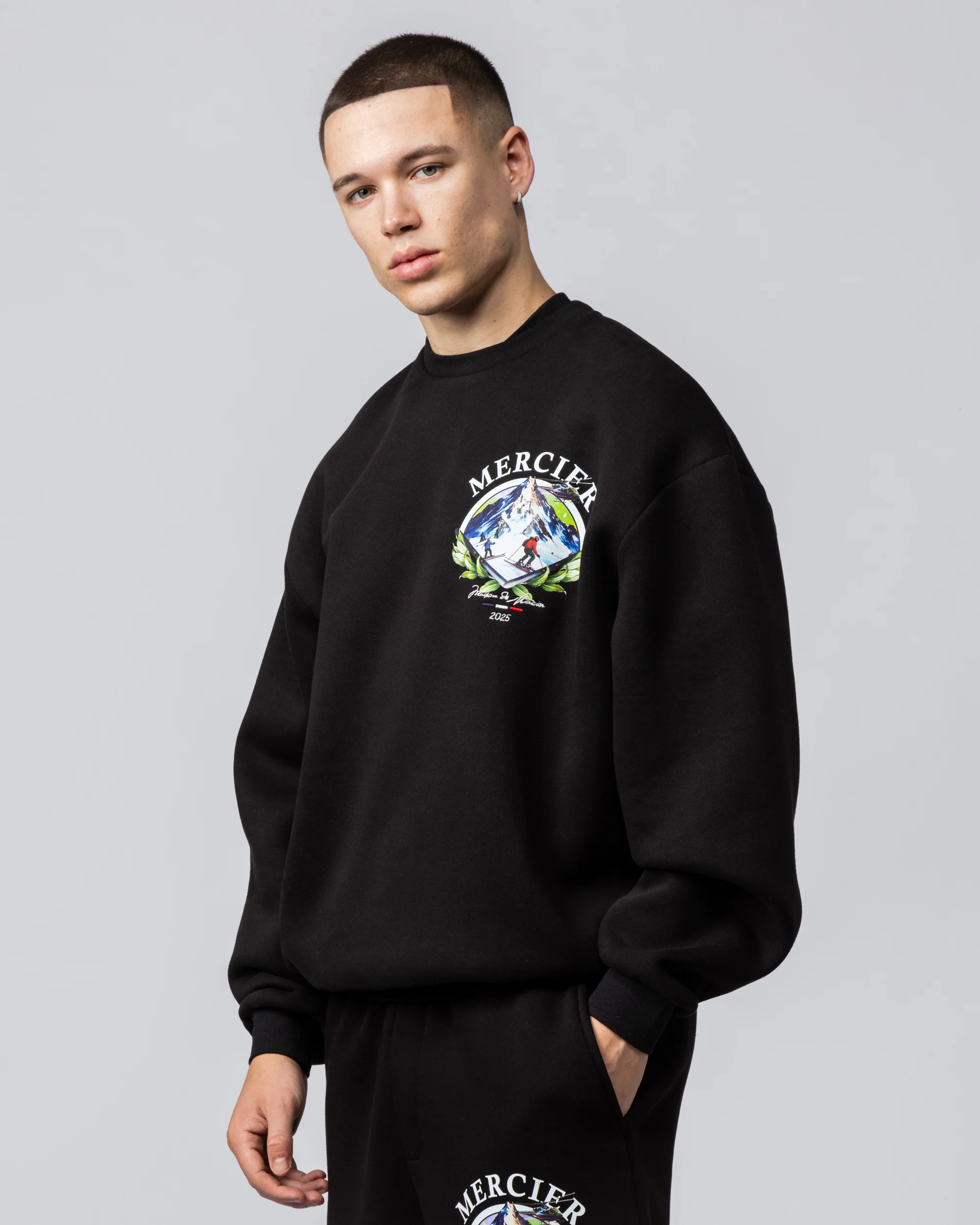 Mercski Crewneck Black - Image 6