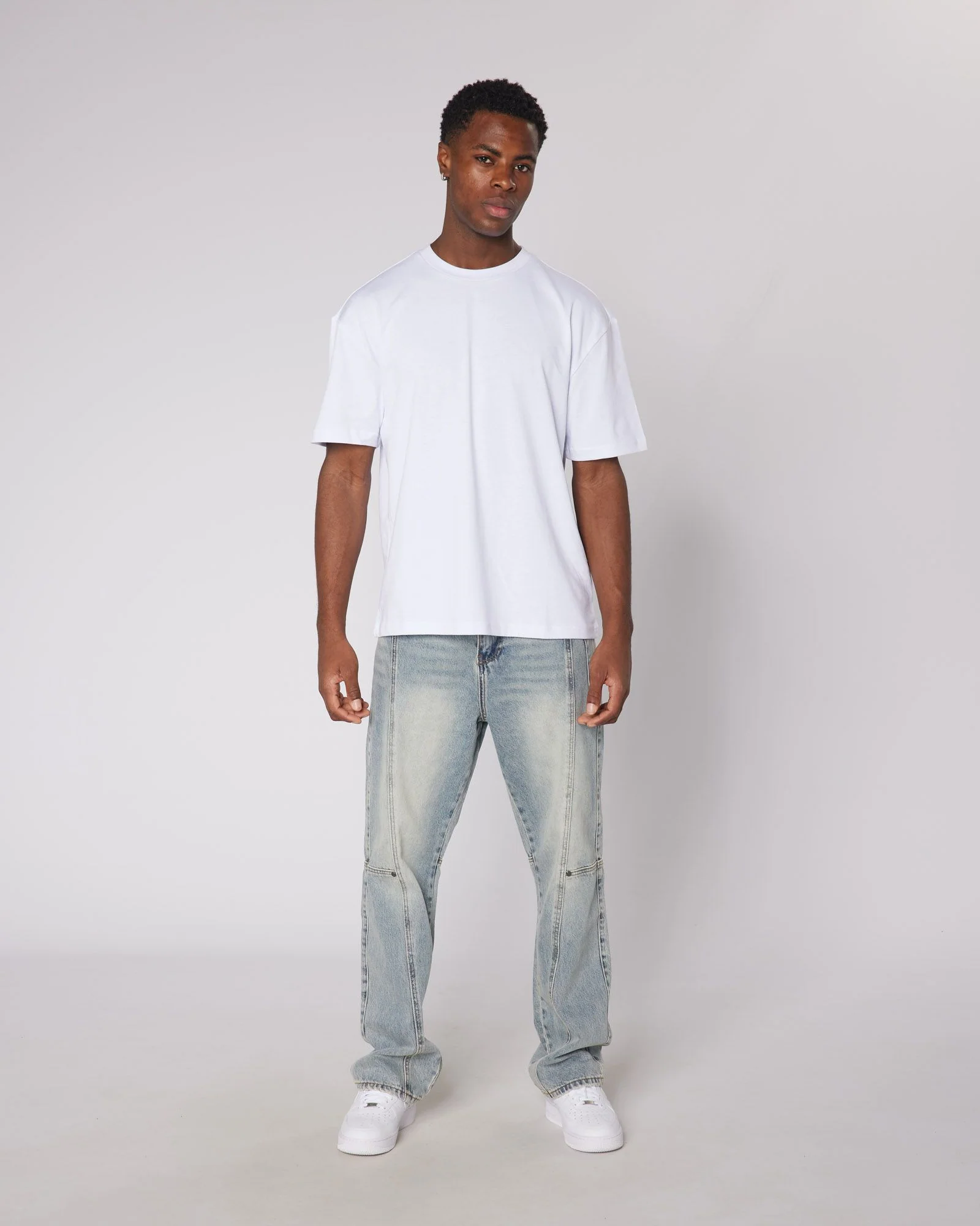 Relaxed Blank Tshirt White - Image 4