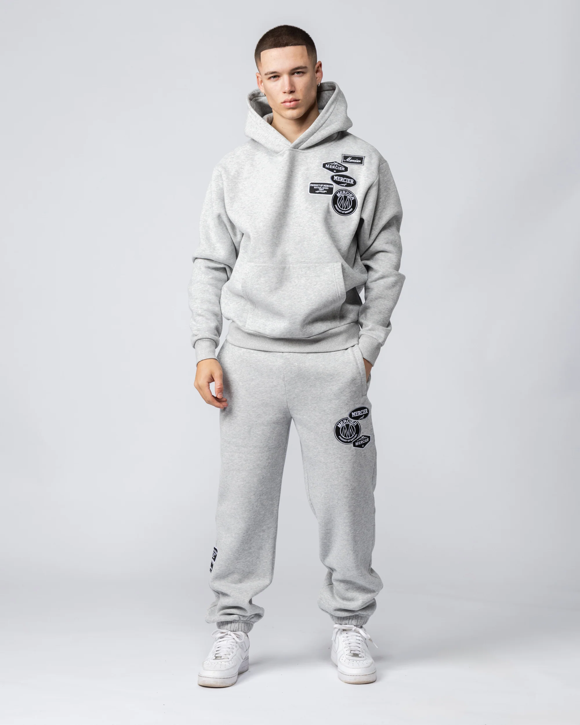 Relaxed OG Mono Joggers Grey Marl - Image 3