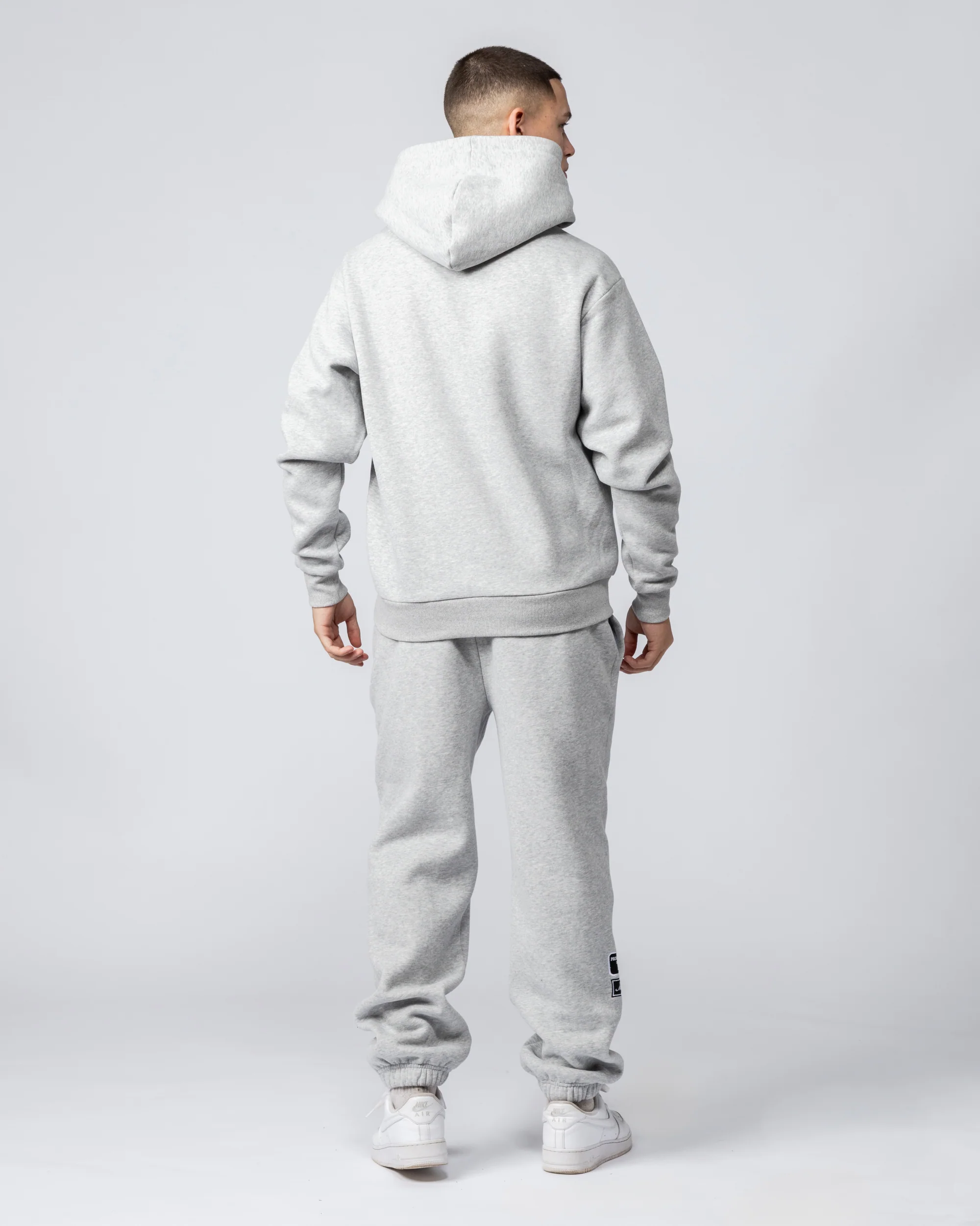 Relaxed OG Mono Hoodie Grey Marl - Image 4
