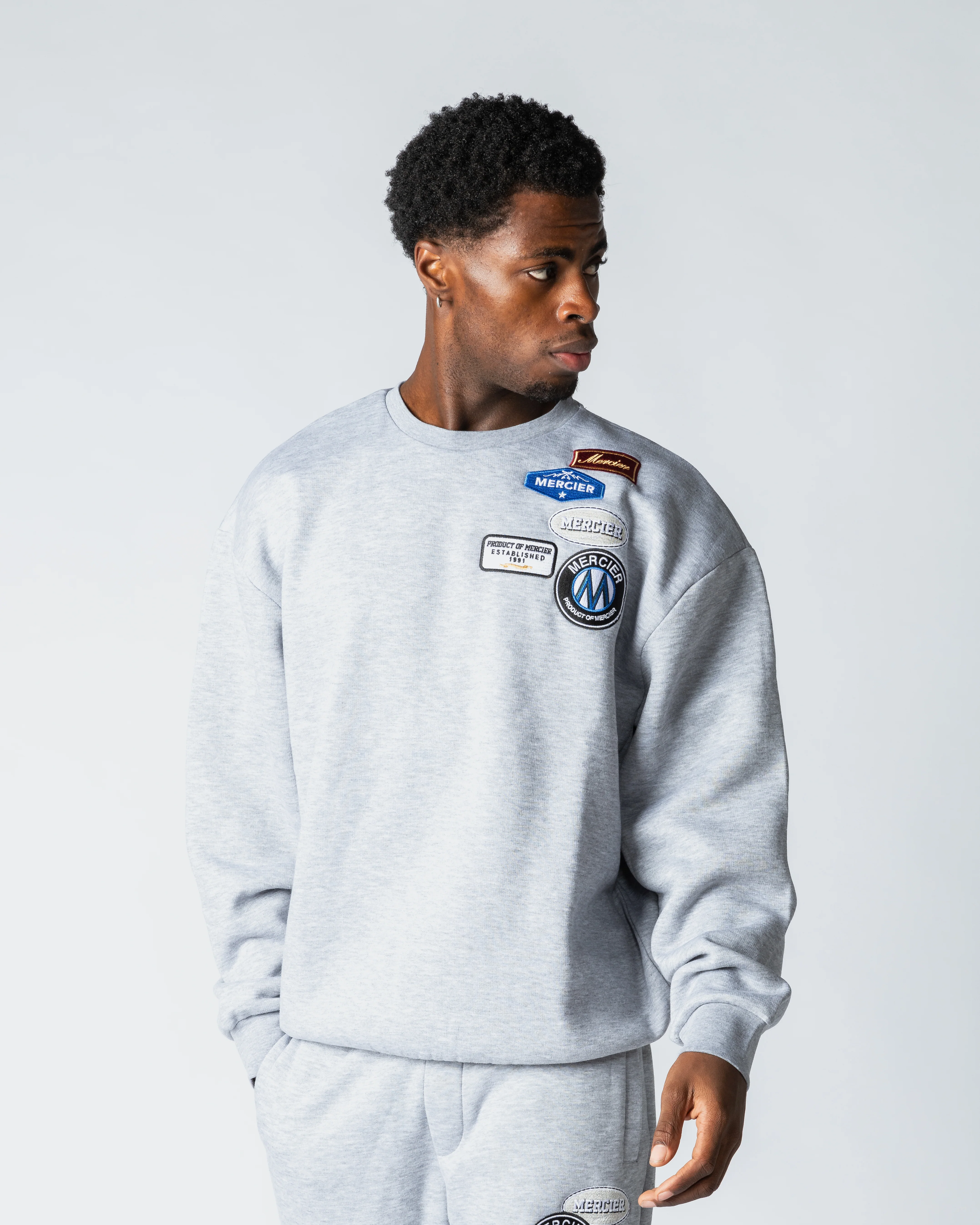 Relaxed OG Crewneck Grey Marl - Image 3