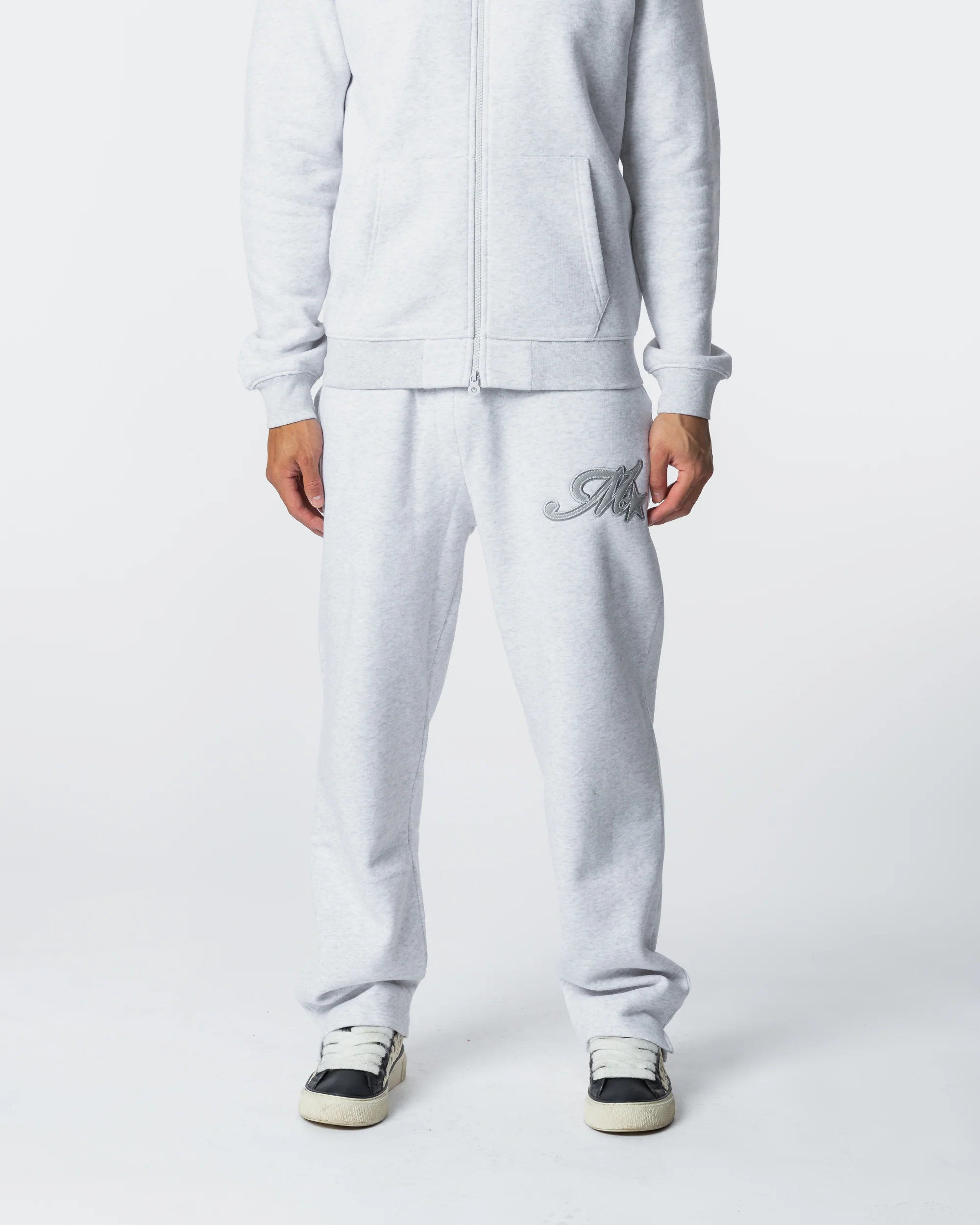 Runway Open Hem Jogger Grey Marl - Image 5