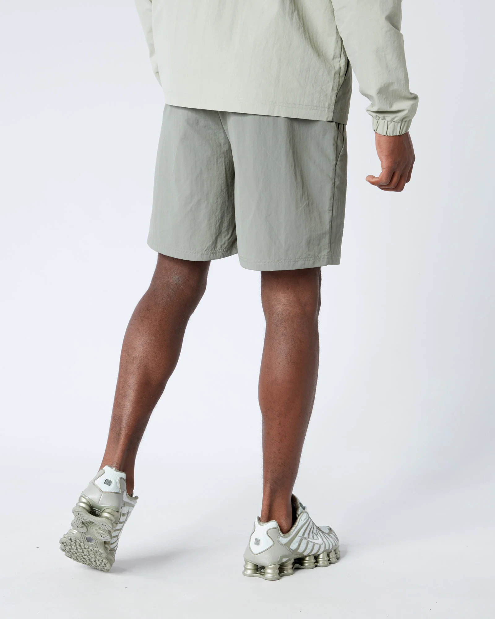 Angle Badge Shorts Sage - Image 3