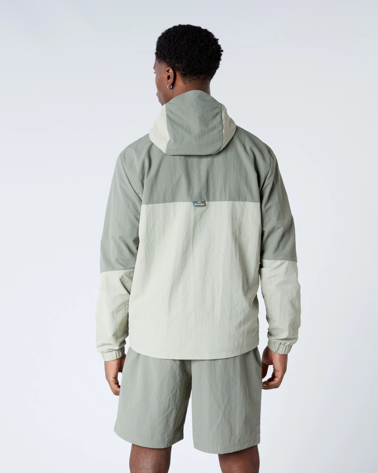 Angle Badge Windbreaker Sage - Image 3