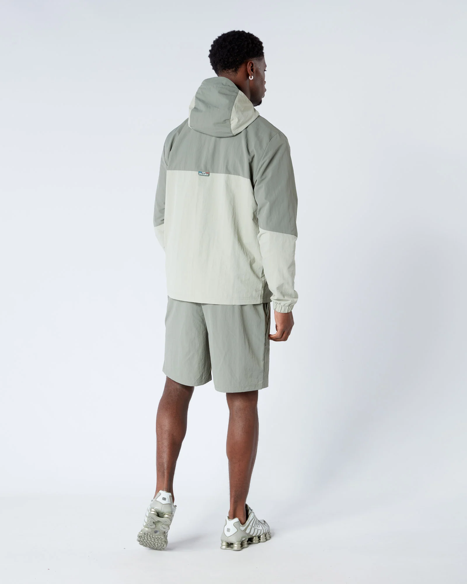 Angle Badge Windbreaker Sage - Image 4