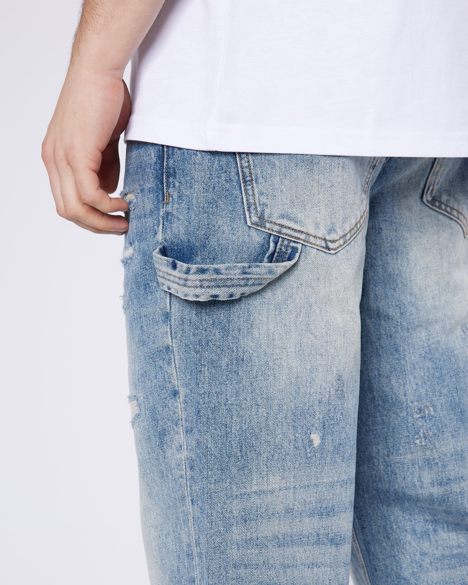 Stressed Relaxed Hammer Jeans - Image 7