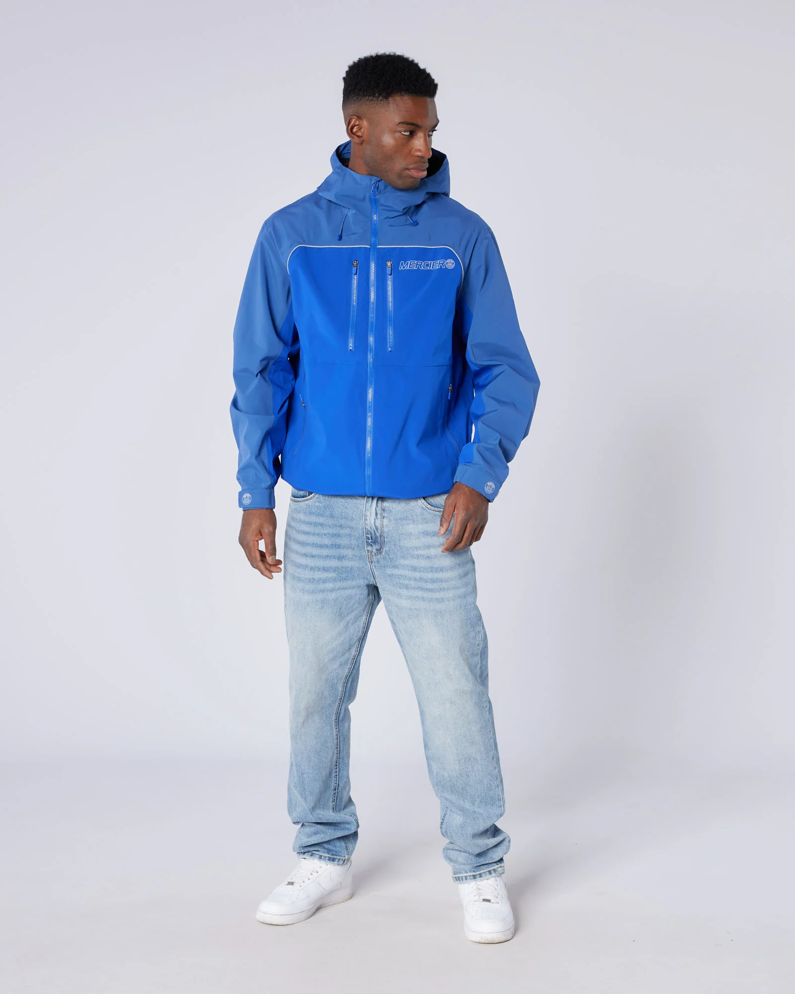 Tapered Washed Denim Jeans - Image 3