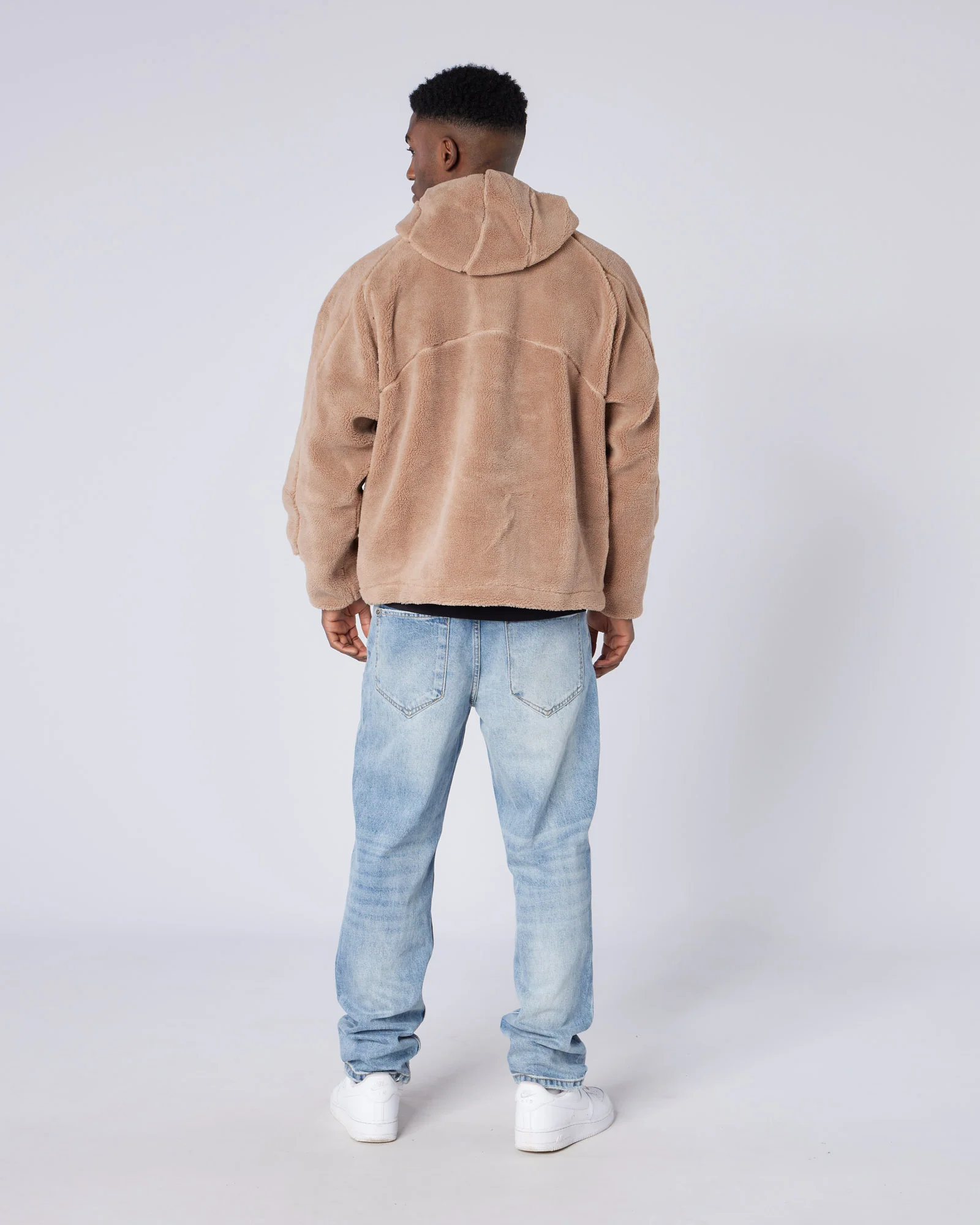 Tapered Washed Denim Jeans - Image 6