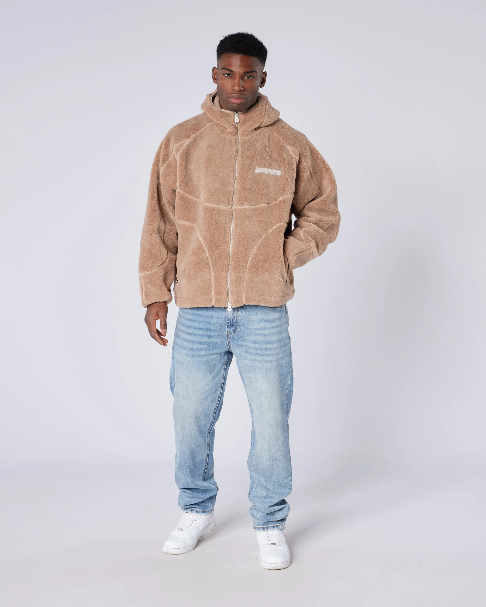 Tempo Borg Jacket Brown - Image 7