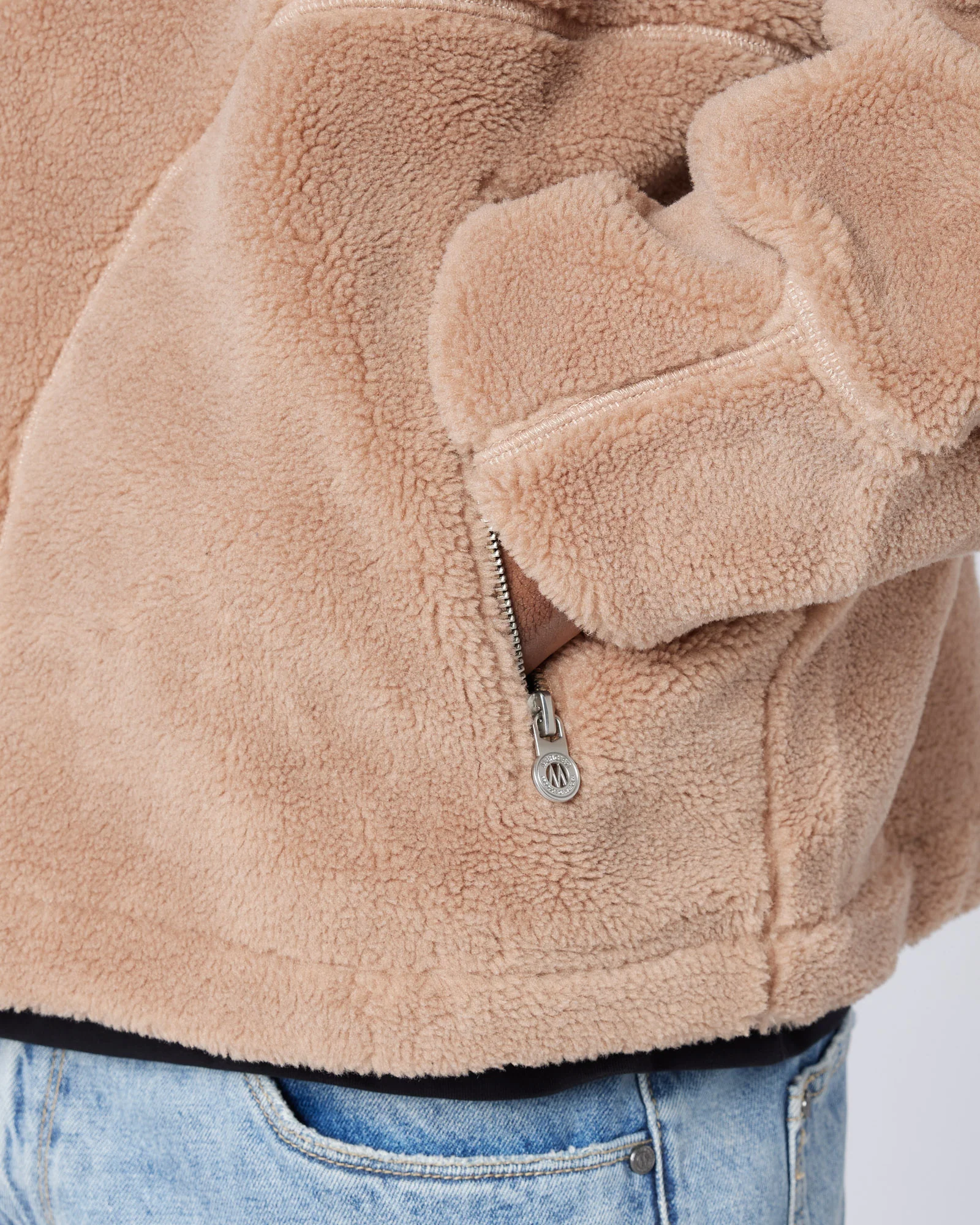 Tempo Borg Jacket Brown - Image 8