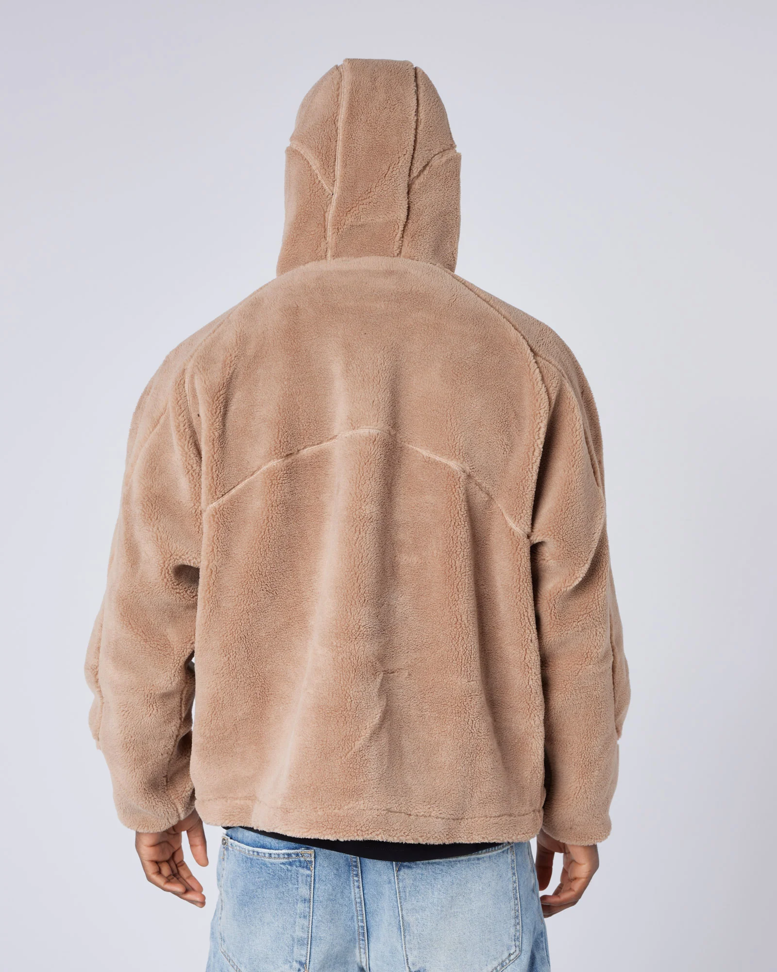 Tempo Borg Jacket Brown - Image 9