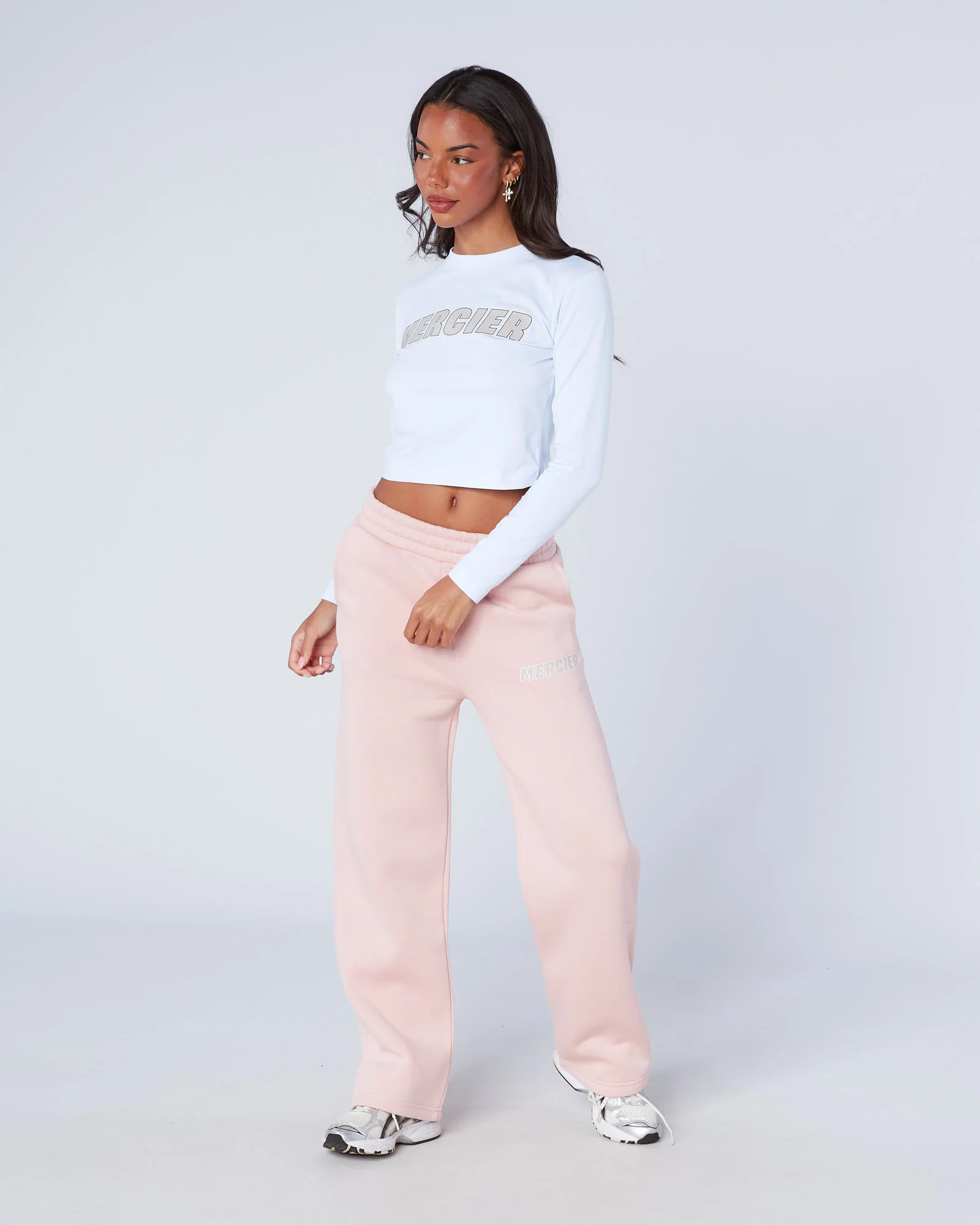 Womens Player LS Tee Blush White - Image 3