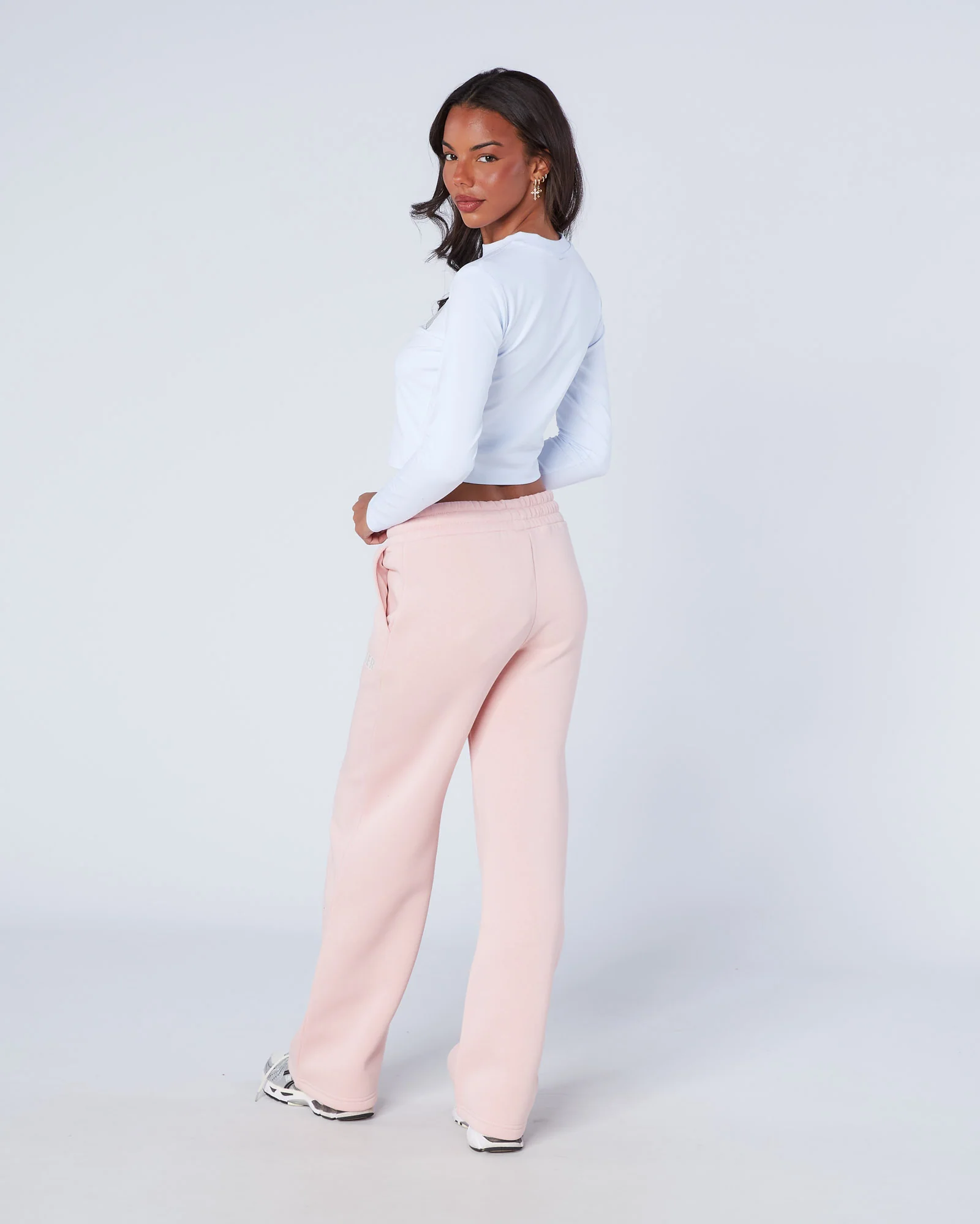 Womens Player LS Tee Blush White - Image 4