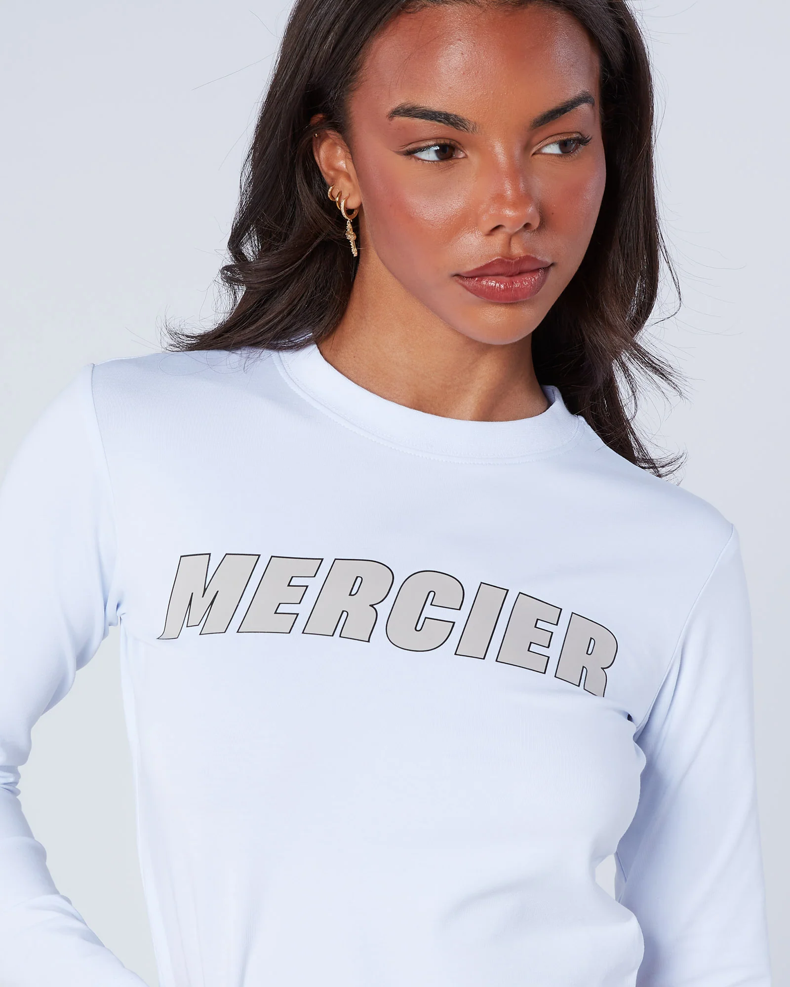 Womens Player LS Tee Blush White - Image 5