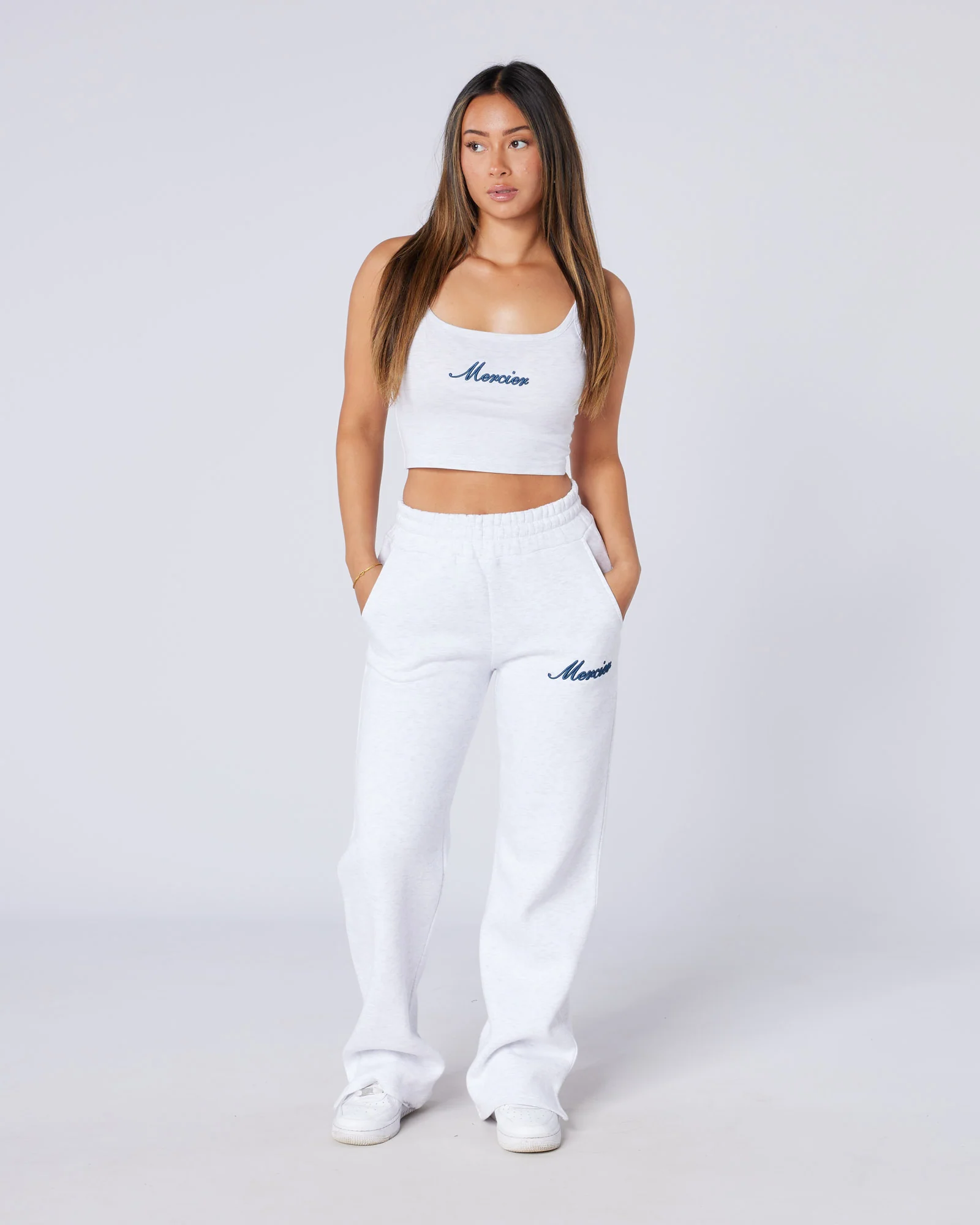 Womens Authenticity Strap Vest Grey - Image 3