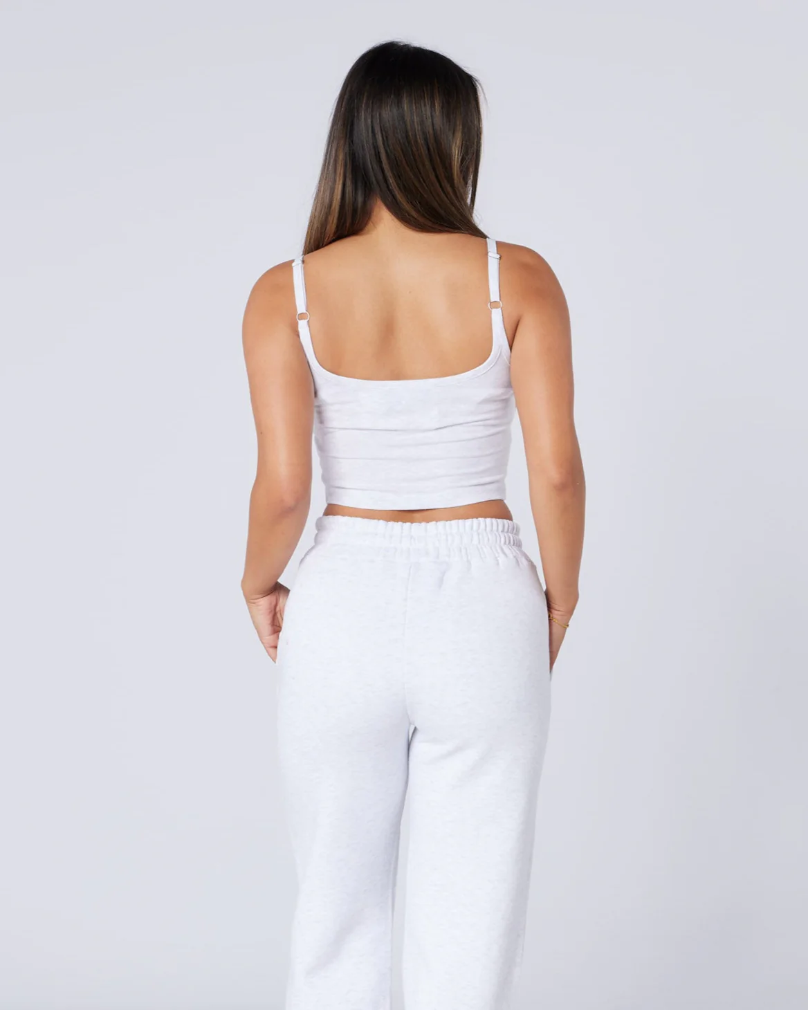 Womens Authenticity Strap Vest Grey - Image 4