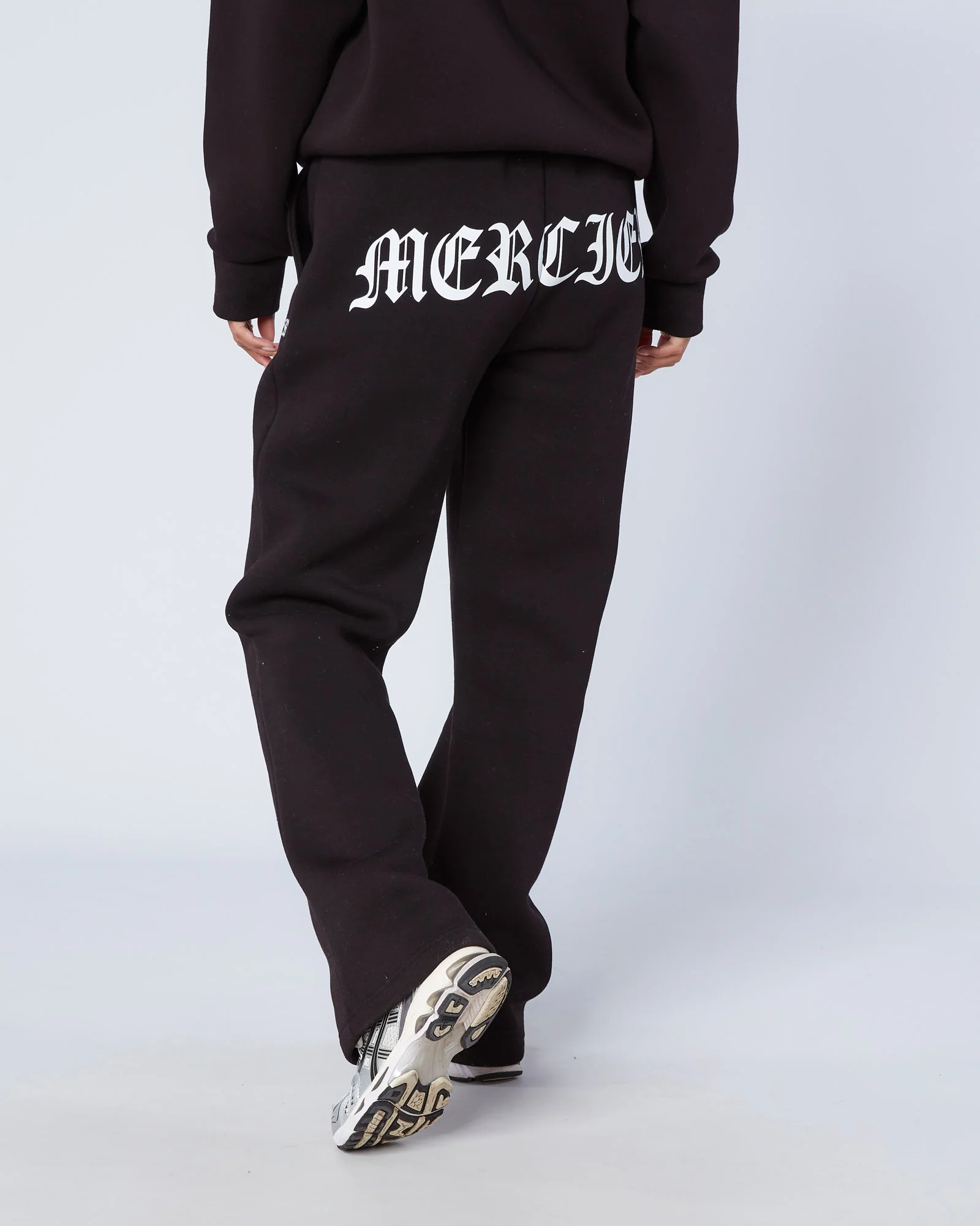 Womens Gothic Joggers Black - Image 5