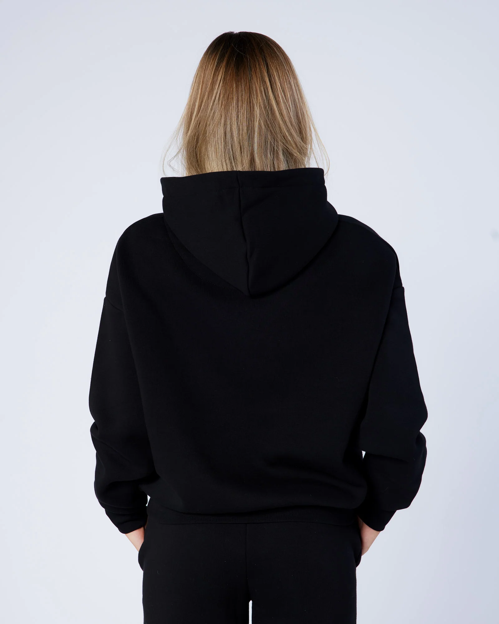 Womens Mercier OG Badge Hoodie Black - Image 4