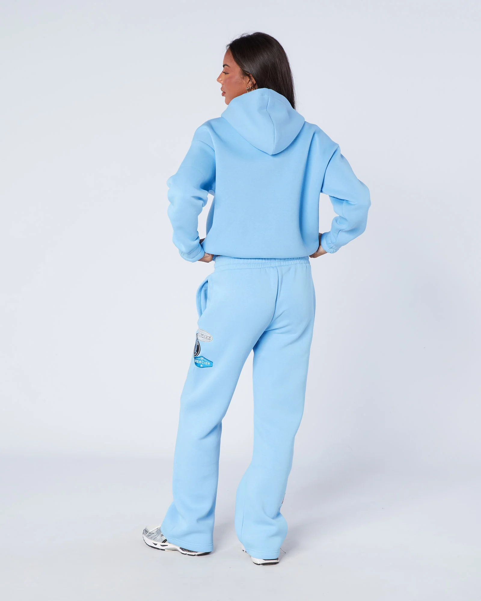 Womens OG Zip Hoodie Blue - Image 4