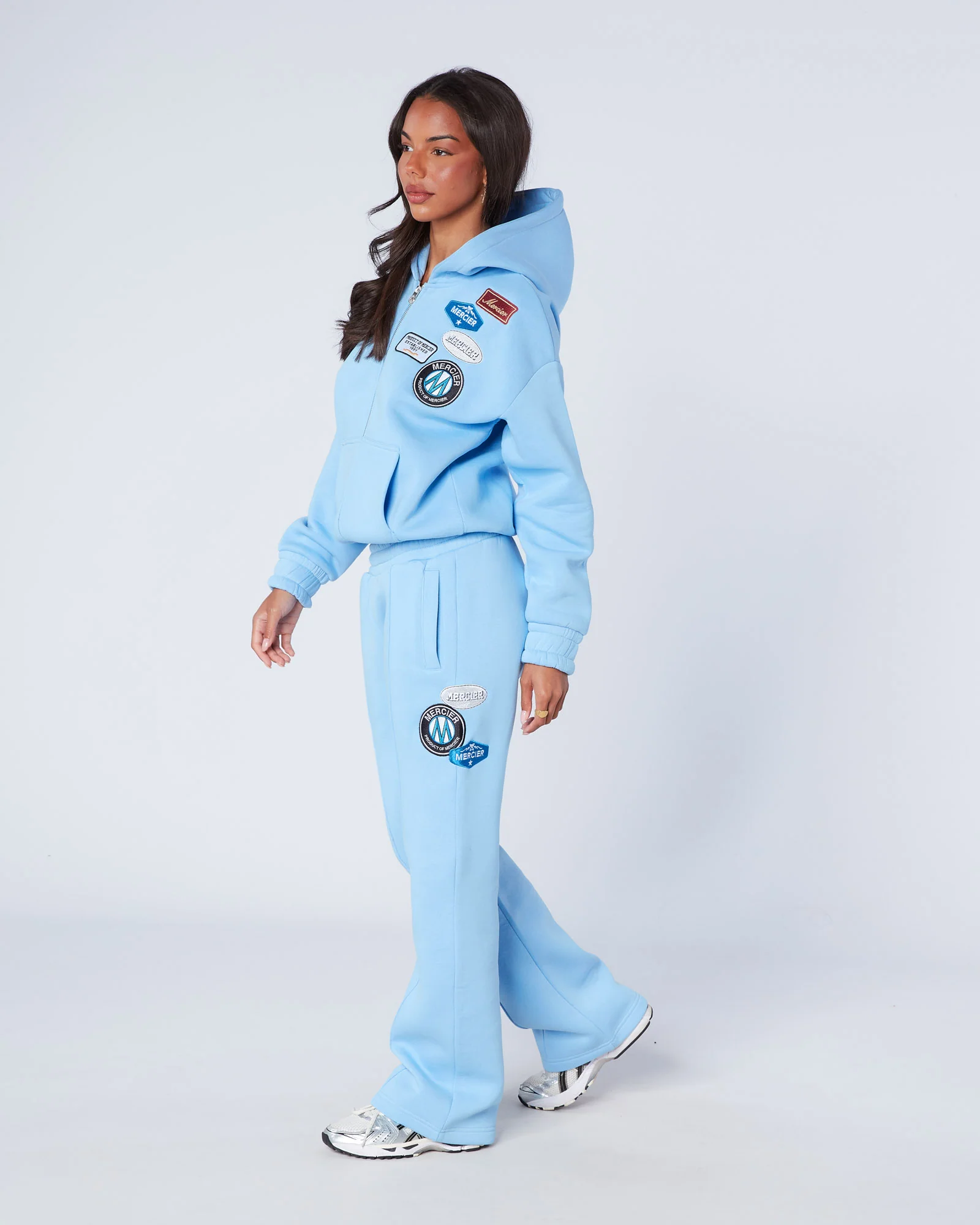 Womens OG Zip Hoodie Blue - Image 6