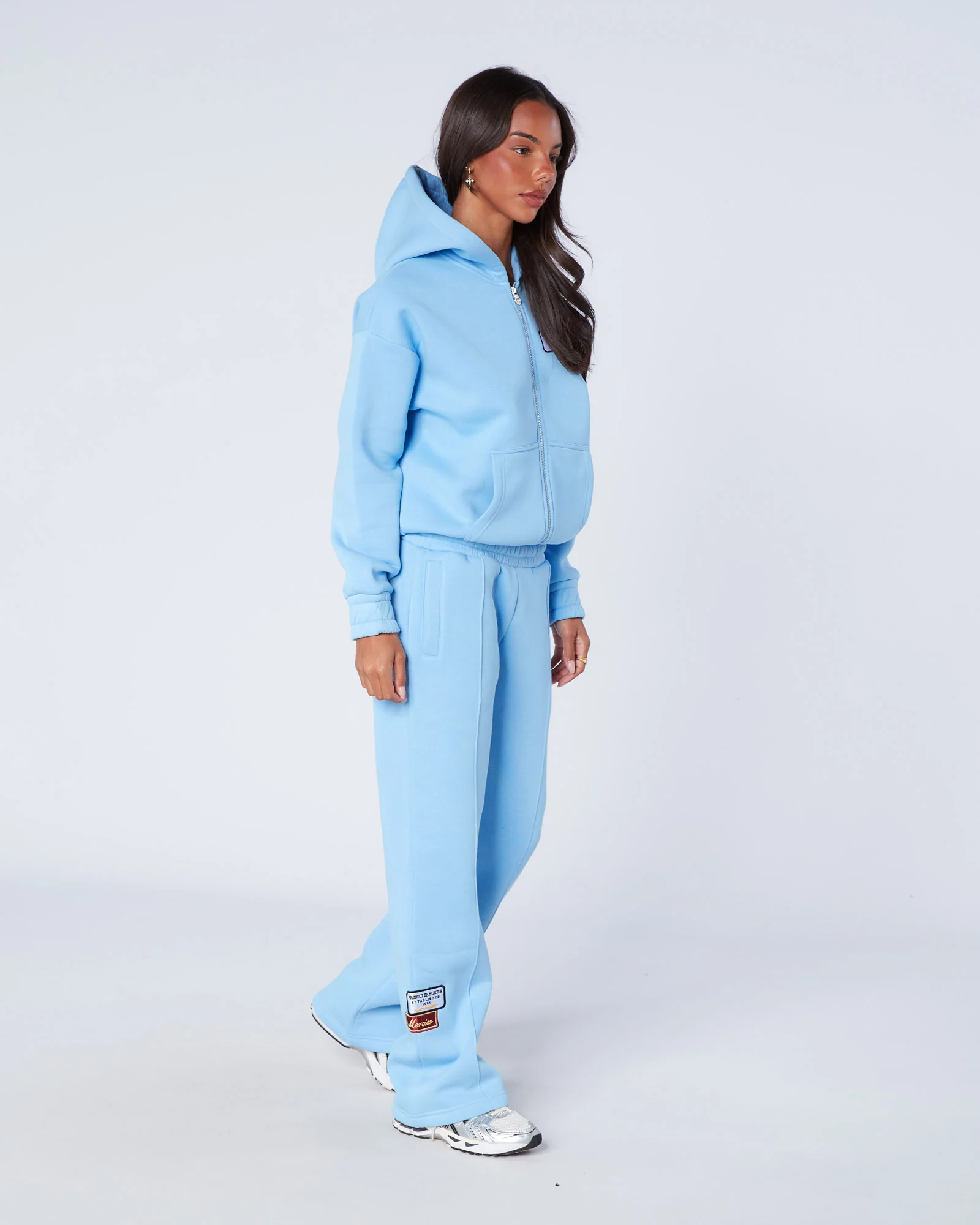 Womens OG Pintuck Joggers Blue - Image 5