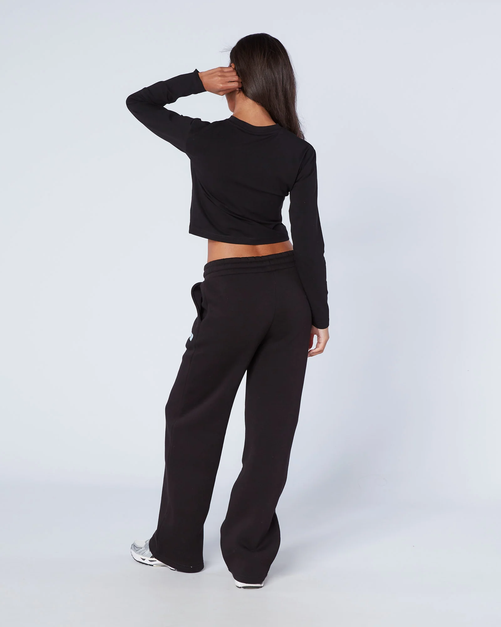 Womens Player LS Tee Black - Image 5