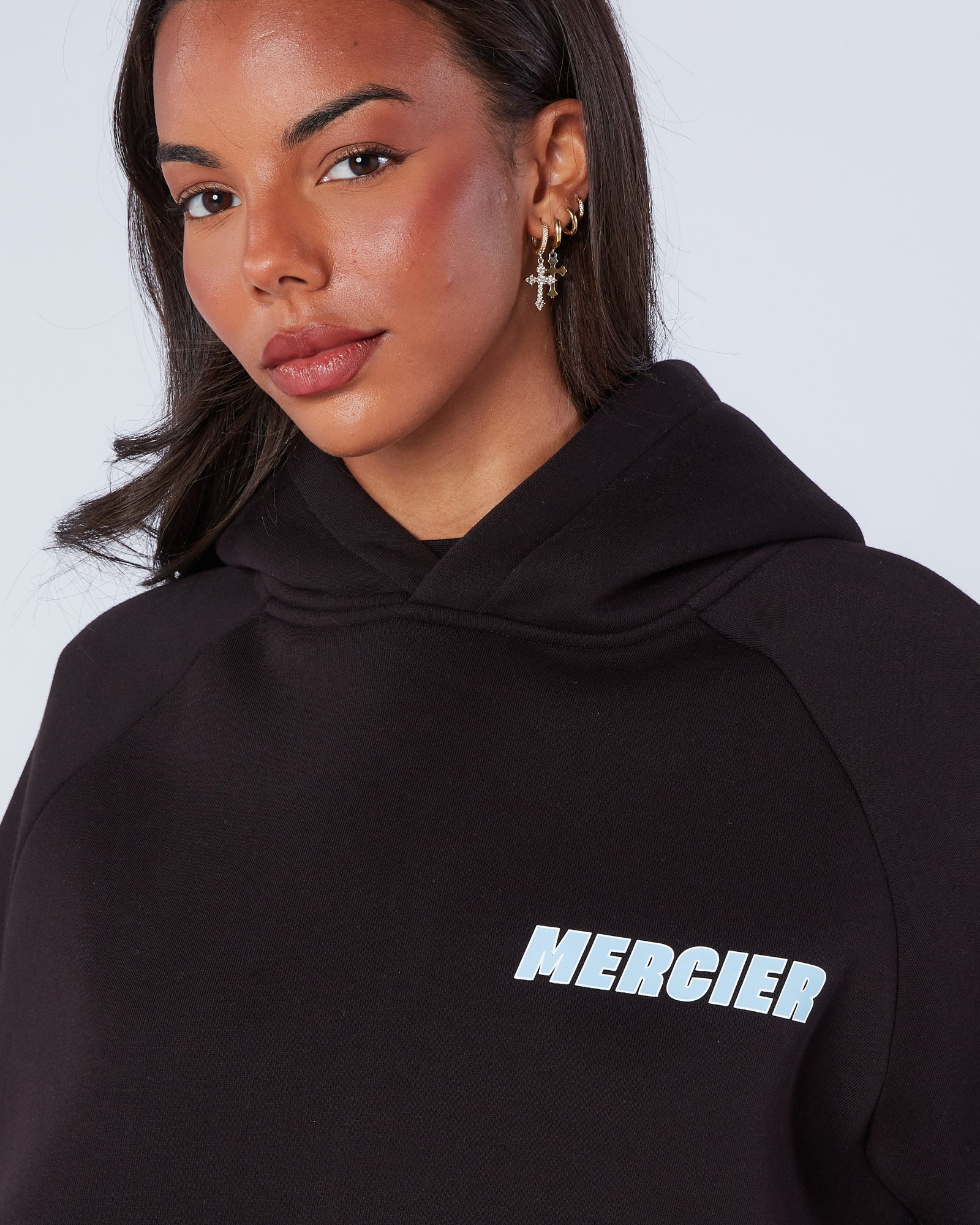 Womens Player Hoodie Black - Image 6