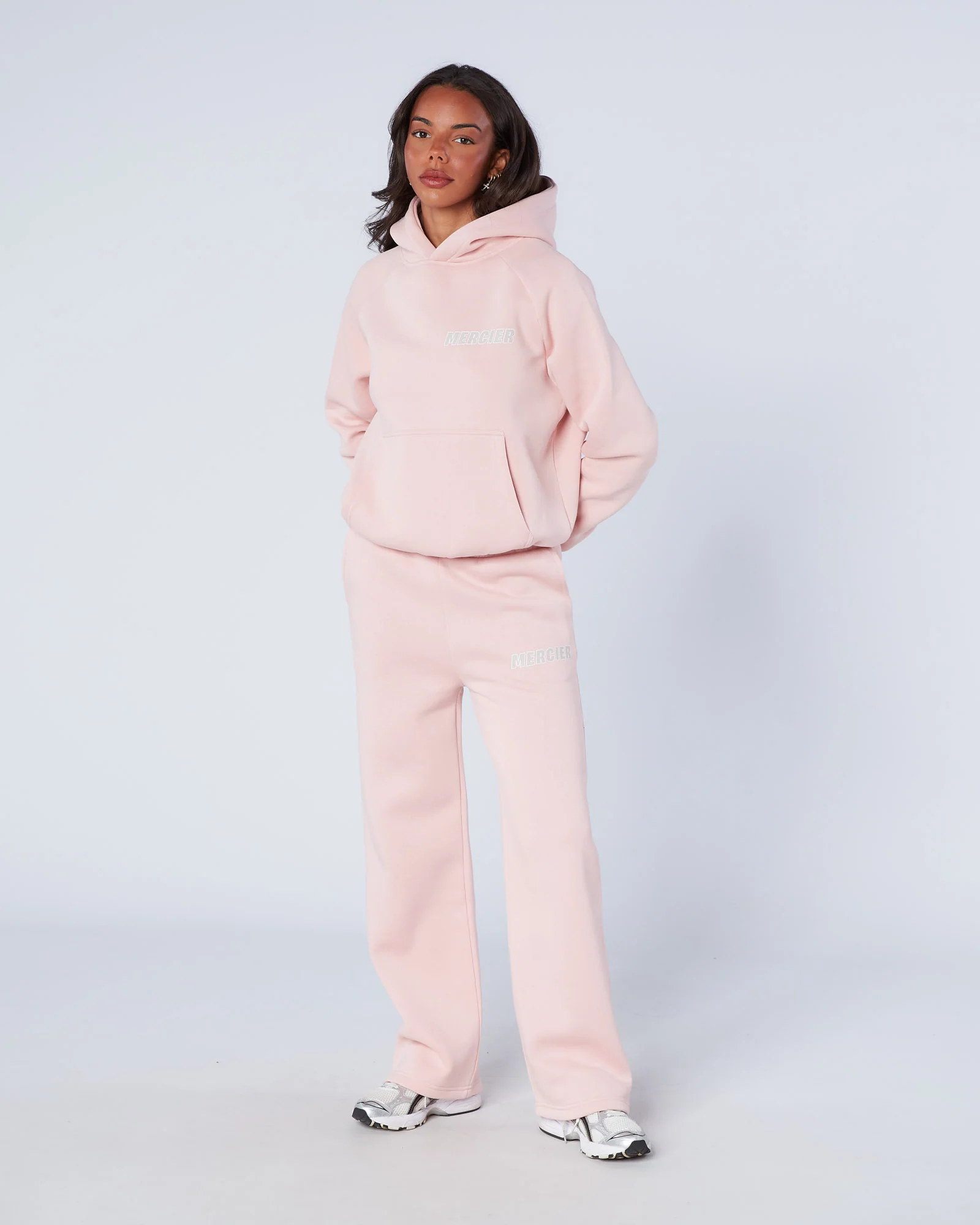 Womens Player Hoodie Blush Pink - Image 3
