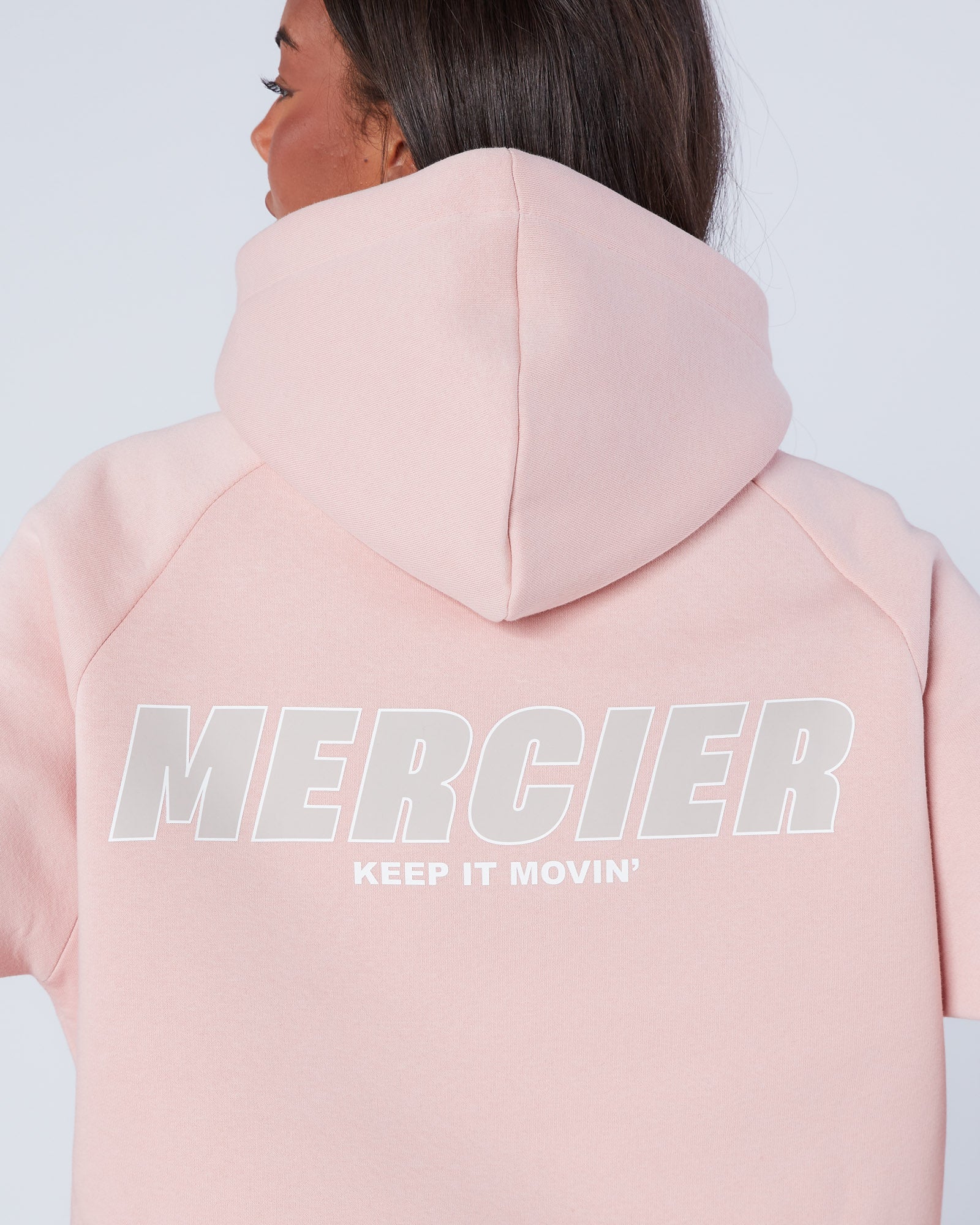 Womens Player Hoodie Blush Pink - Image 5