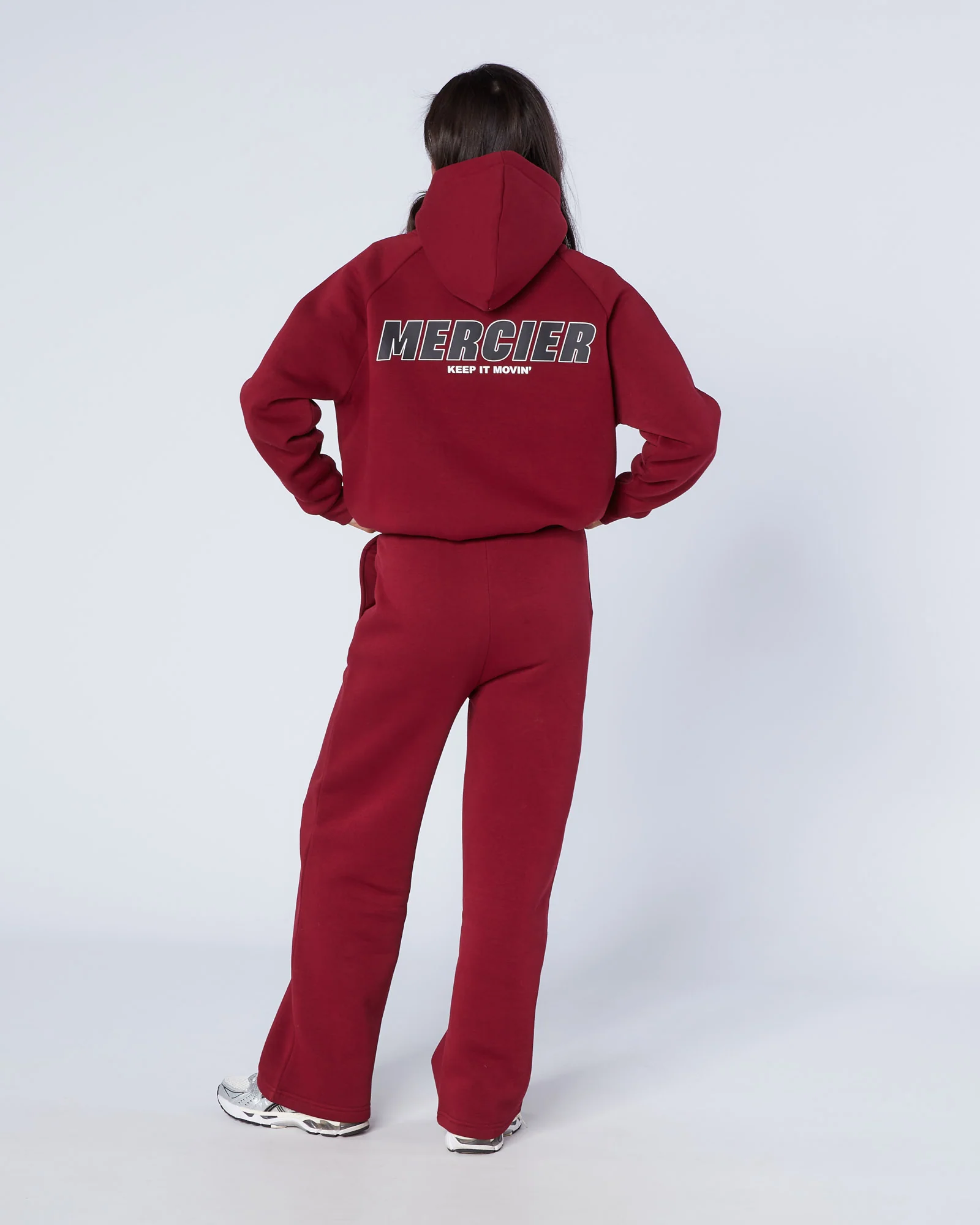 Womens Player Hoodie Maroon - Image 3