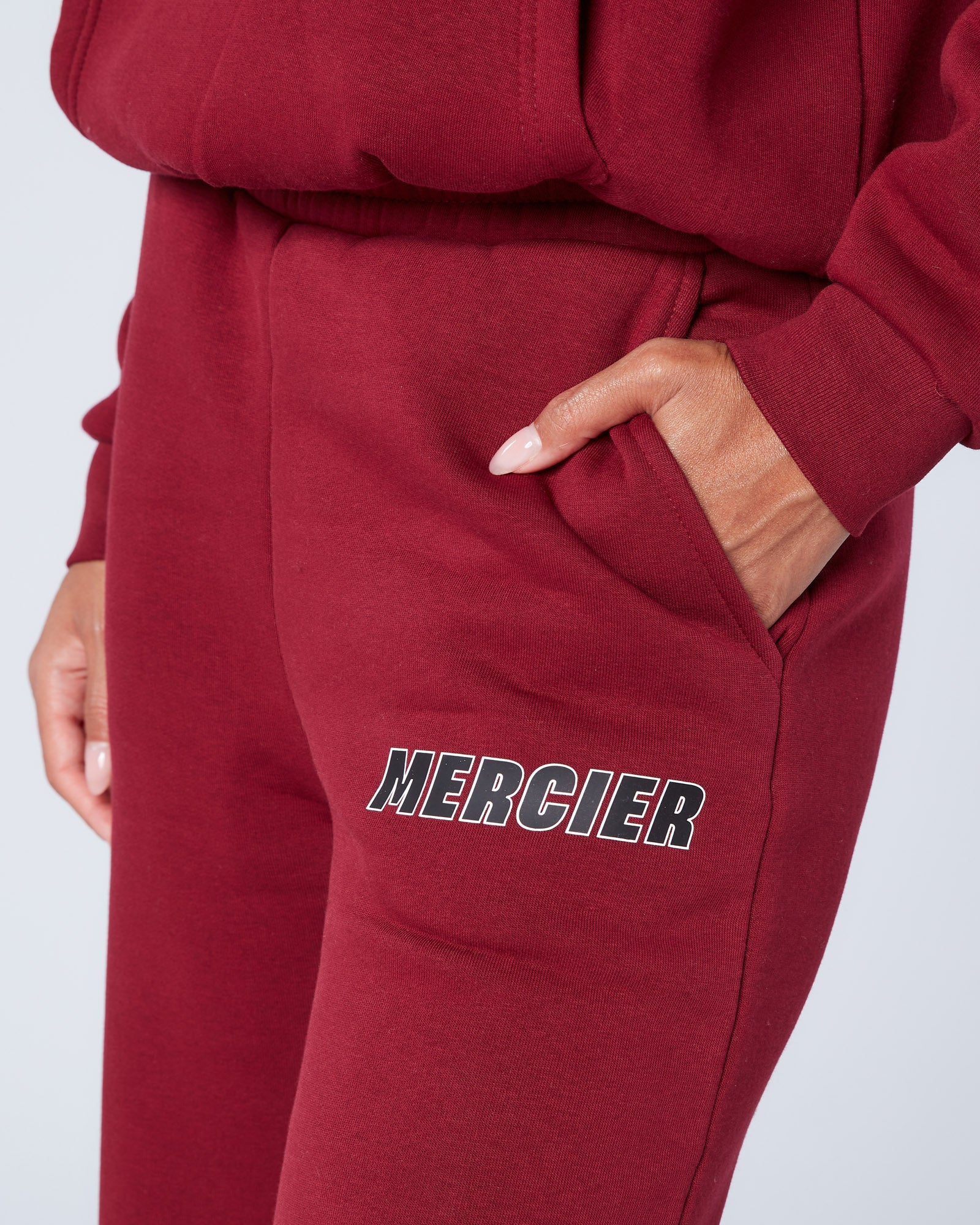 Womens Player Joggers Maroon - Image 5