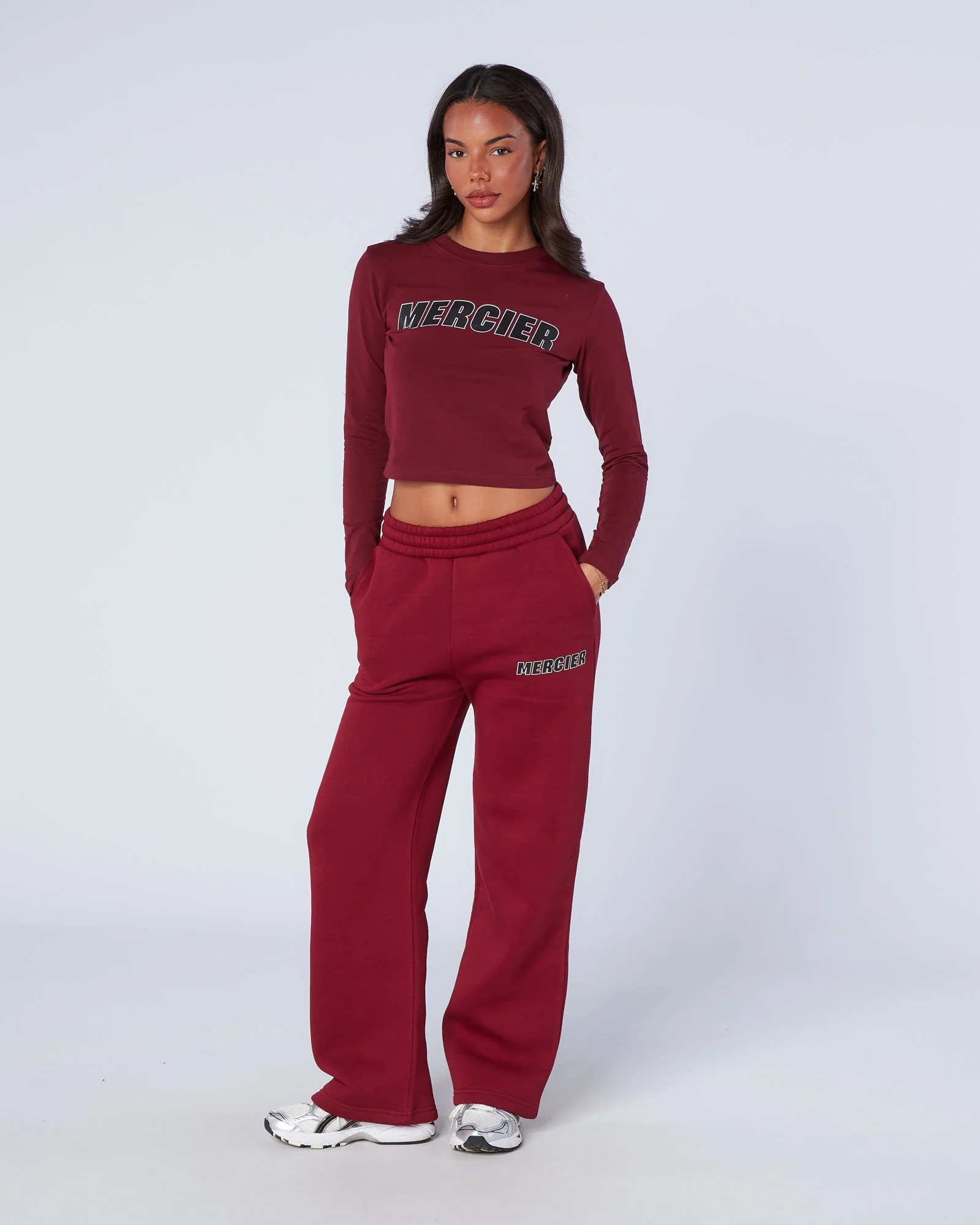 Womens Player Joggers Maroon - Image 6