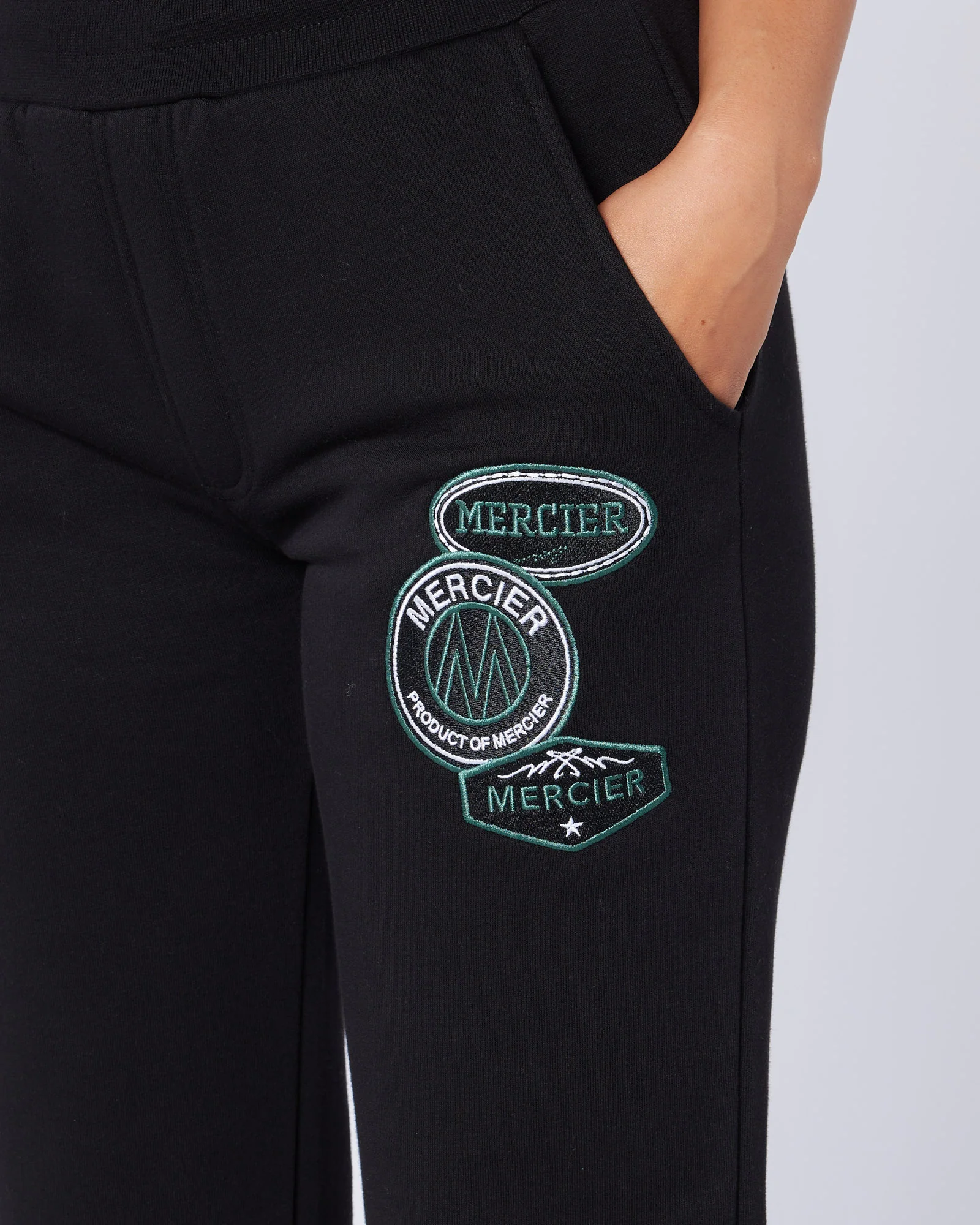 Womens Two Tone OG Badge Jogger Black - Image 3